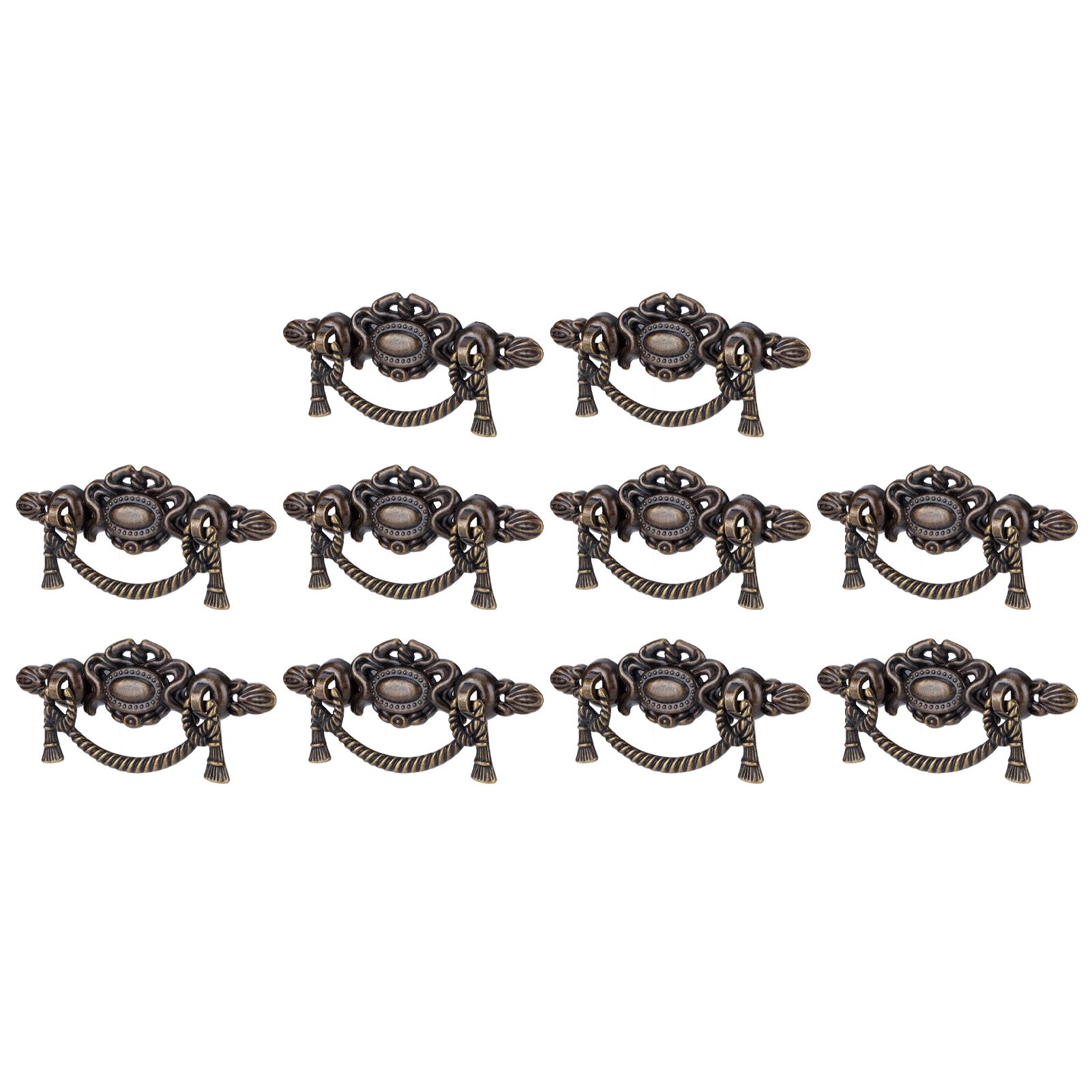 10 Sets Kitchen Drawer Cabinet Door Handle Furniture Knobs Hardware Cupboard Antique Pull Handles — image 2
