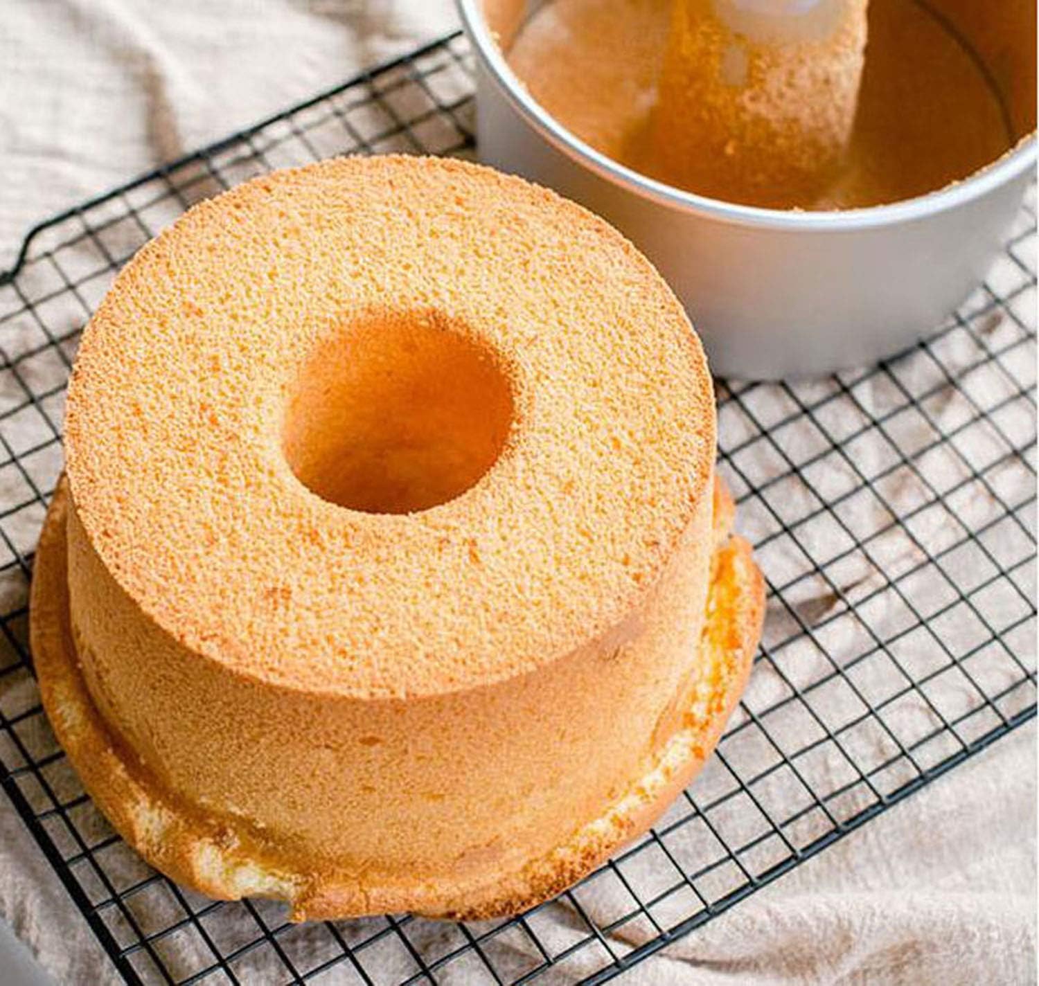 6 Inch Angel Food Cake Pan with Removable Bottom, Aluminum Round Tube Pan Chiffon Cake Mold Baking Tin โ image 6