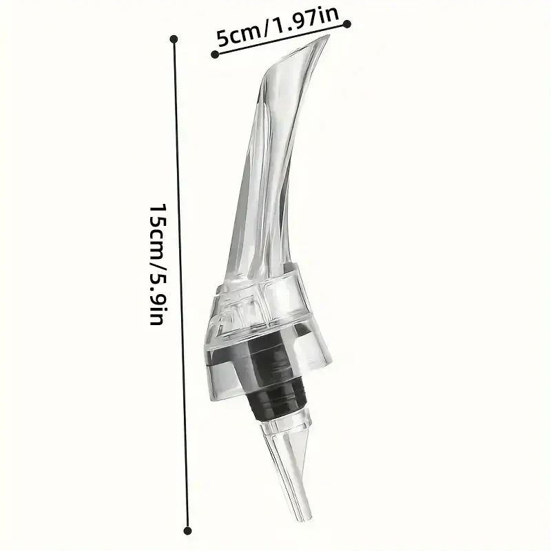 2PCS Portable Wine Decanter Dispenser Aerator Bottle Pourer Set for Party Travel β image 3