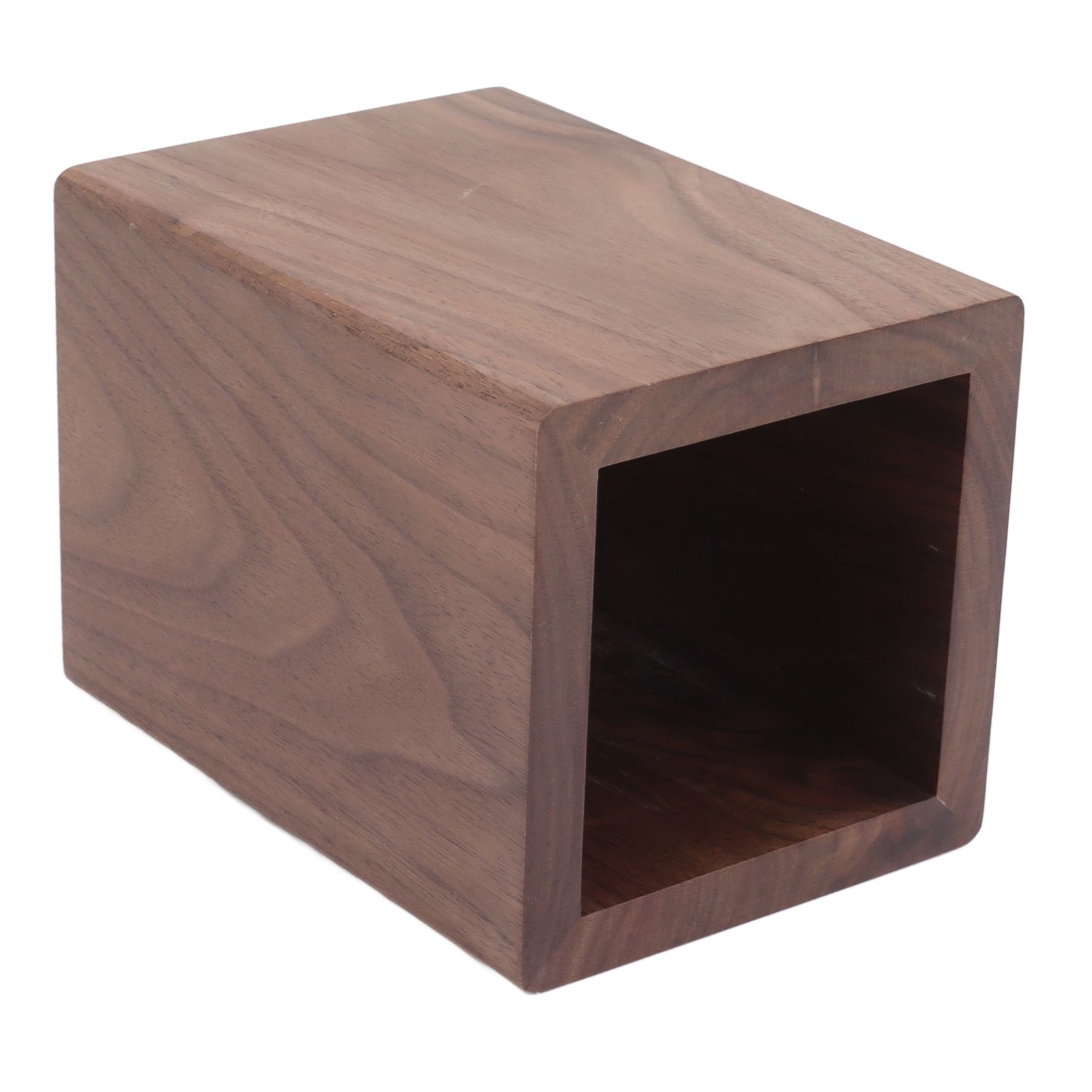 Cooking Utensil Container Smoothing Stable Large Capacity Simple Wooden Pen Holder for Kitchen Family Office Squared(4.3x3.1x3.1in) — image 6