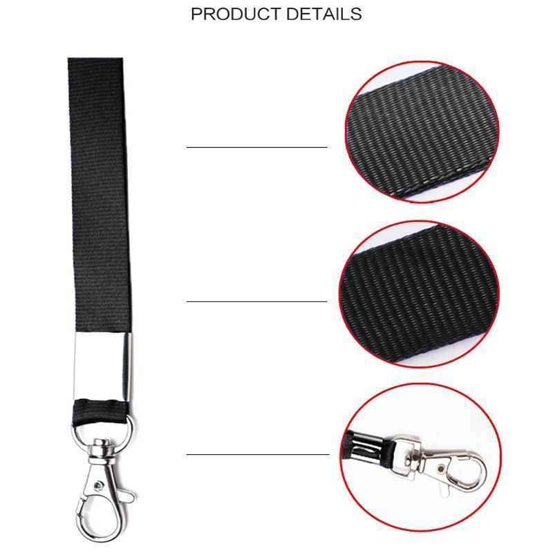 Neck Strap with Clip for ID Badge Name Tag Card Holder Lanyard - Silver Grey โ image 5
