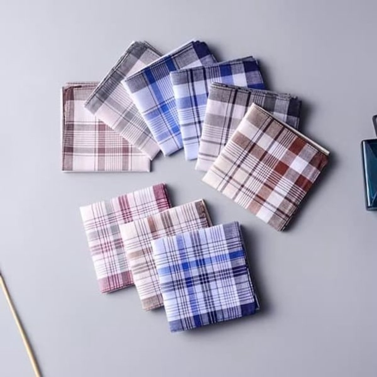 Handkerchiefs Pack of 10 - Men's Handkerchiefs - Cotton - Handkerchiefs 38cm x 38cm — image 4