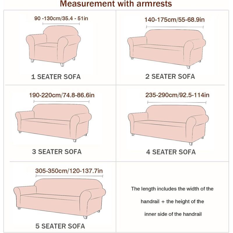 Jacquard Stretch Covers Beige, 3, Pet Anti-Slip Proof, Seater and All Seasons Modern Sofa Bed Cover Elastic Protective Cover, 190*220cm — image 4