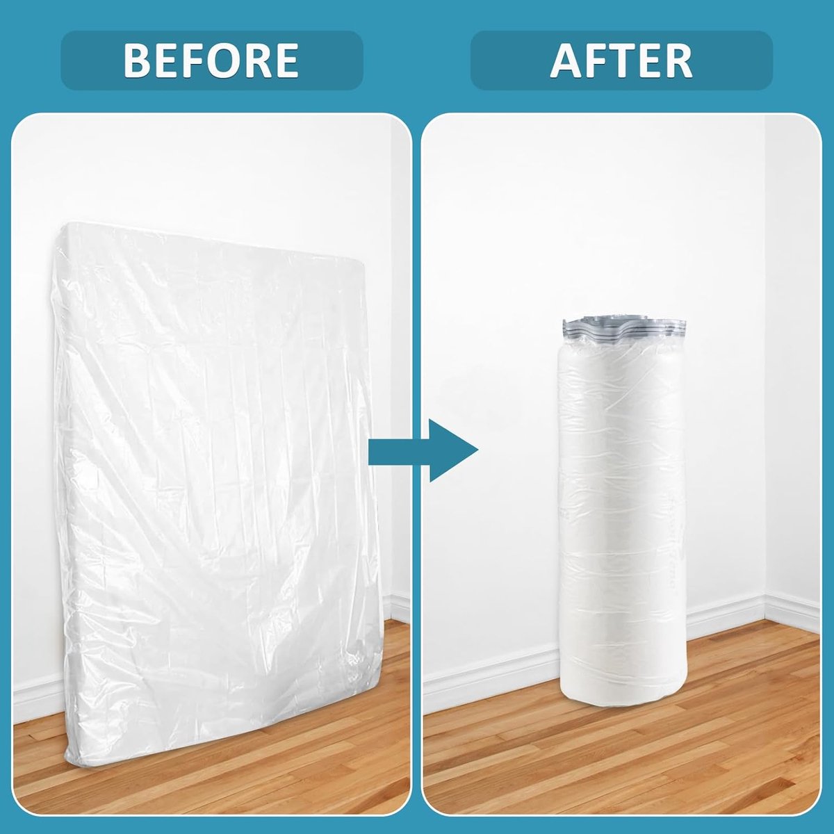 Large vacuum storage bags - 220 × 100cm - vacuum mattress bag - waterproof - resealable - with zipper - reusable - space-saving bags - vacuum seal - for — image 3