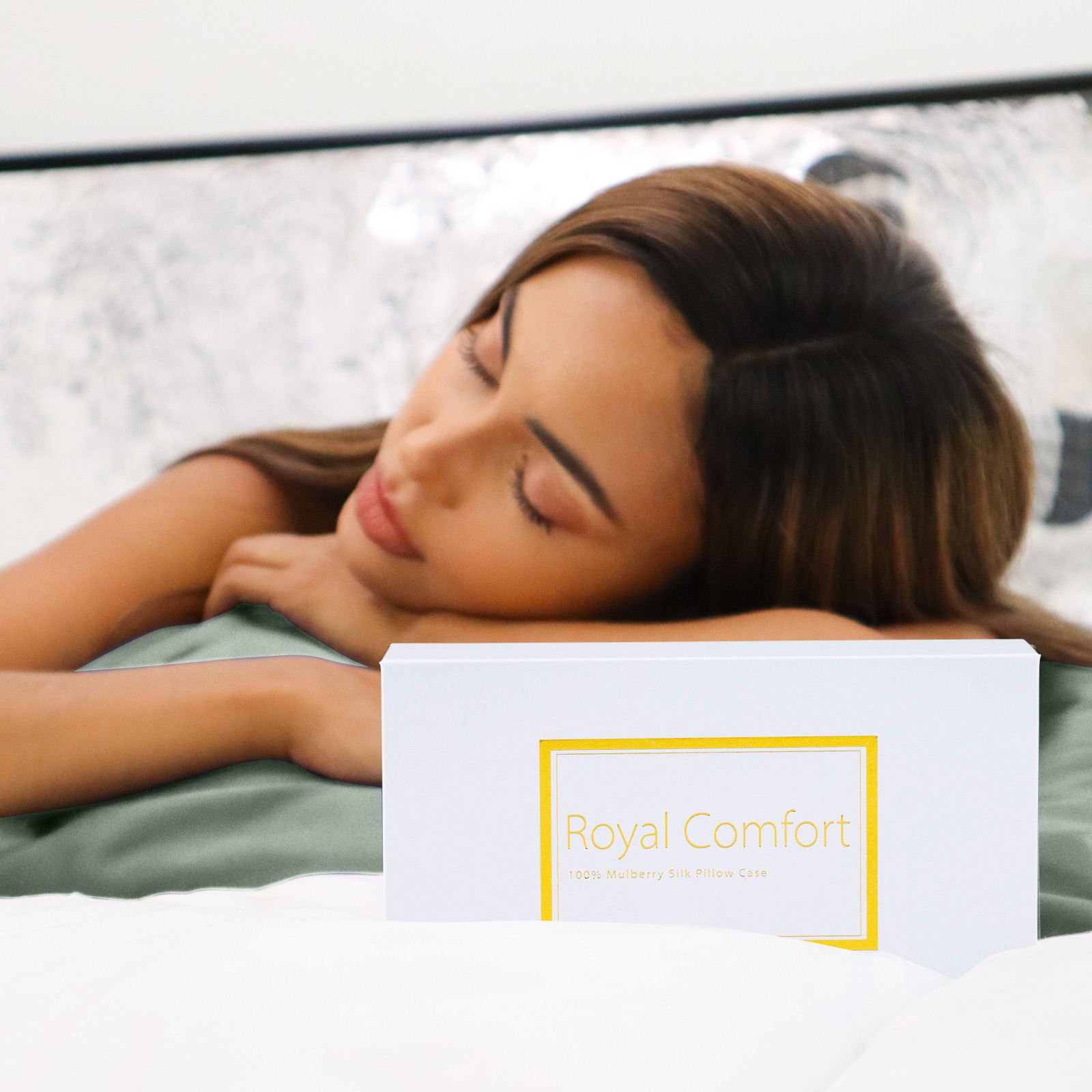 Royal Comfort Pure Silk Pillow Case 100% Mulberry Silk Hypoallergenic Pillowcase - Sage โ image 5