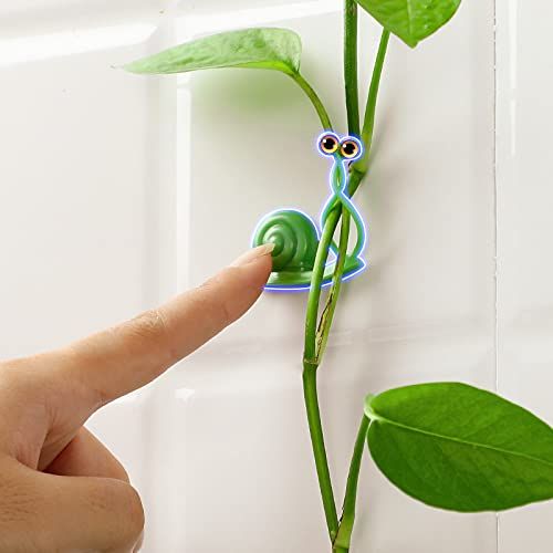 10PCS Plant Climbing Wall Fixture Clips, Plant Fixer Self-Adhesive Hooks for Invisible Wall Vines Plant Fixation Plant Vine(Green) โ image 2