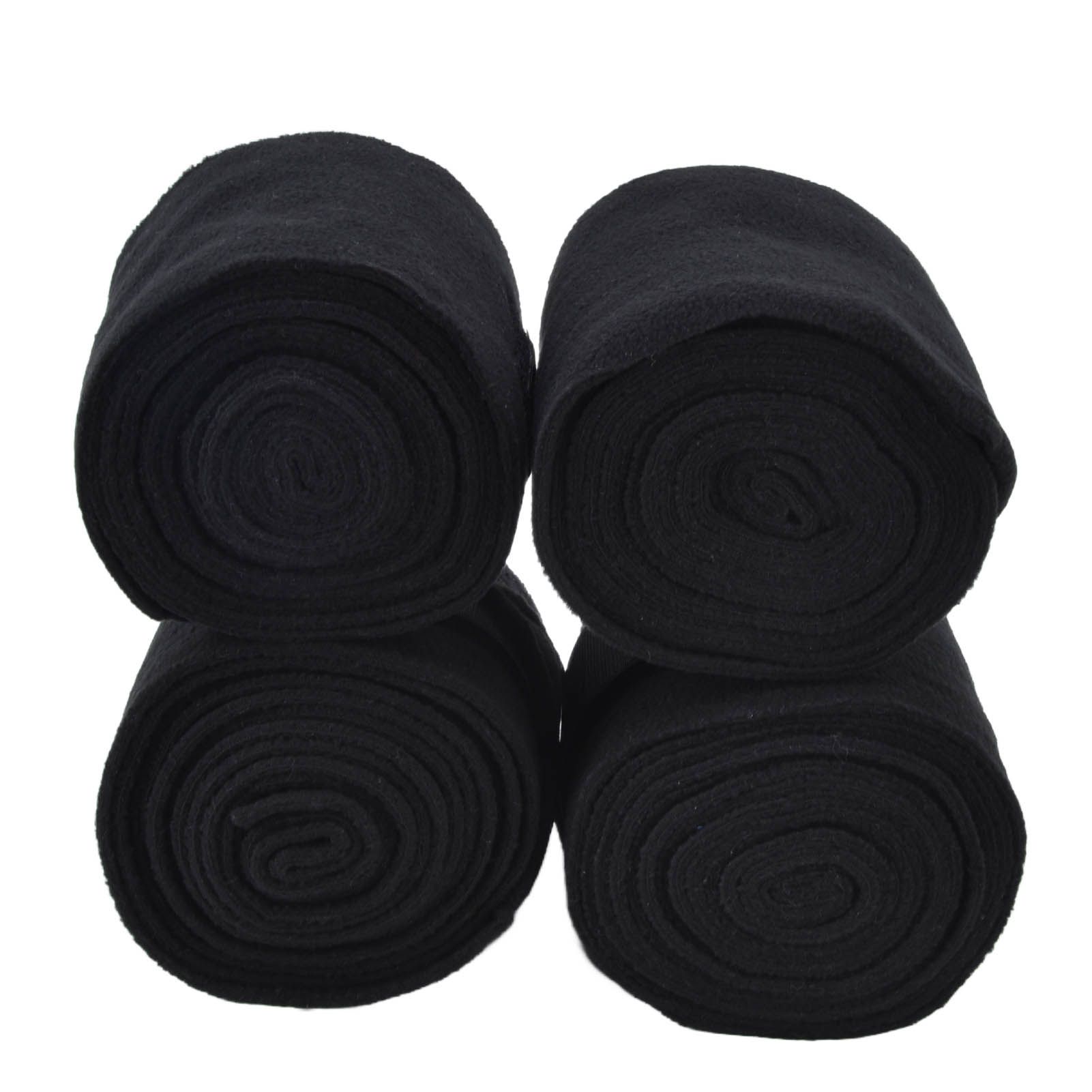 4Pcs Horse Leg Warp Self Adhesive Breathable Wear Resistant Animal Leg Bandage for Cows Horses Black — image 5