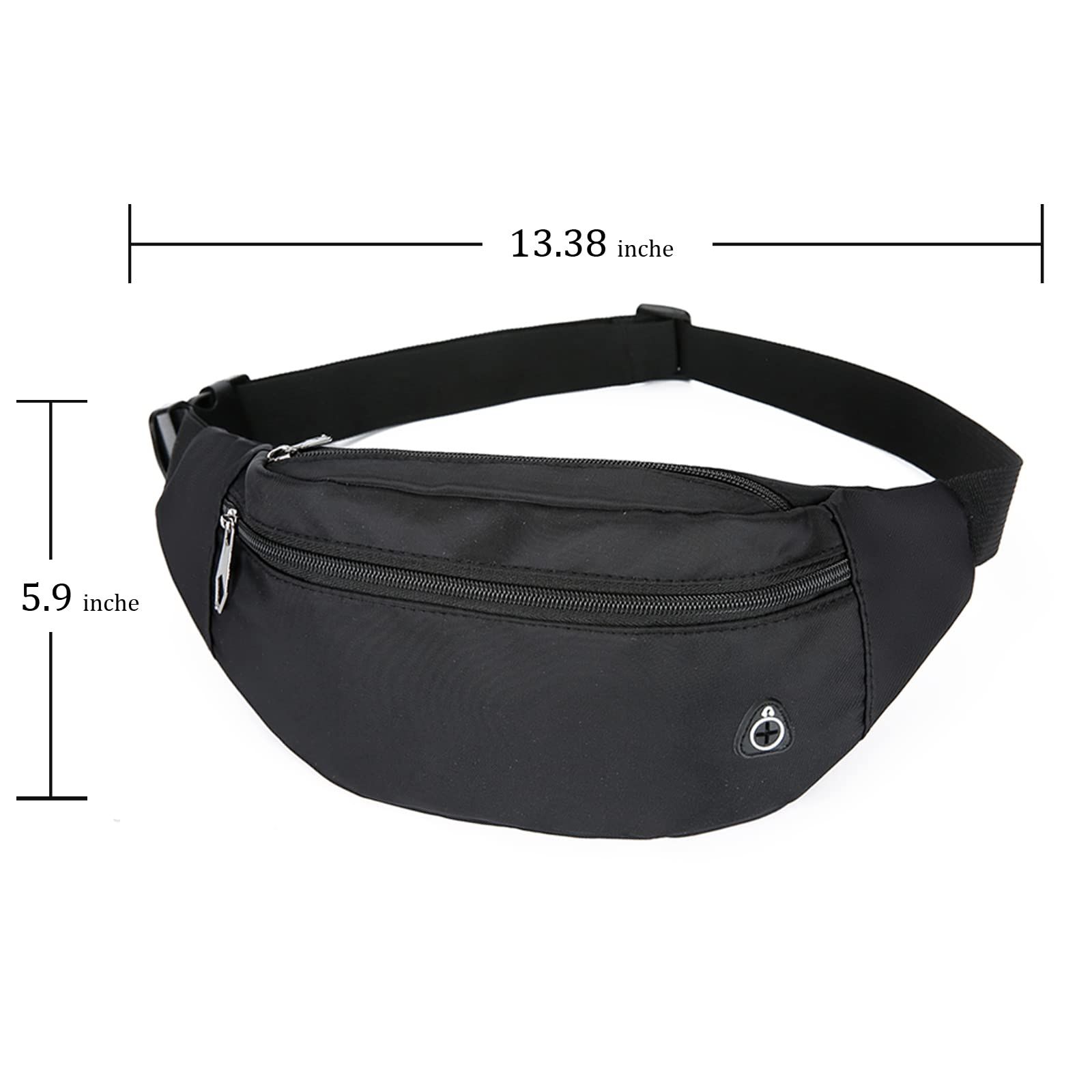 Crossbody Fanny Pack for Men&Women,Large Waist Bag & Hip Bum Bag with Adjustable Strap for Outdoors Workout Traveling Casual — image 2