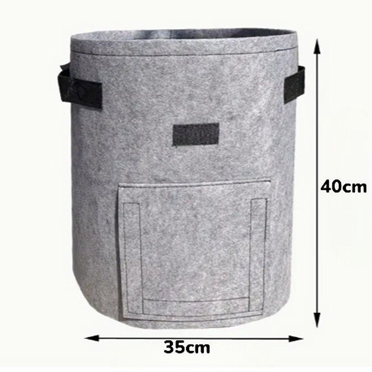 4 Pieces 38 L Grow Bags with Handles and Harvest Window, Breathable Planter Bags for Potatoes, Carrots and Vegetables, Green โ image 4