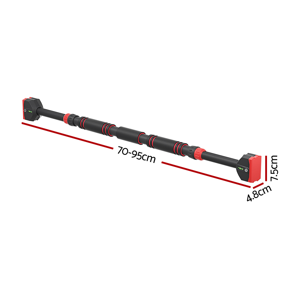 Everfit Pull Up Bar 70CM-95CM Doorway Chin Up Horizontal Bar Gym โ image 2