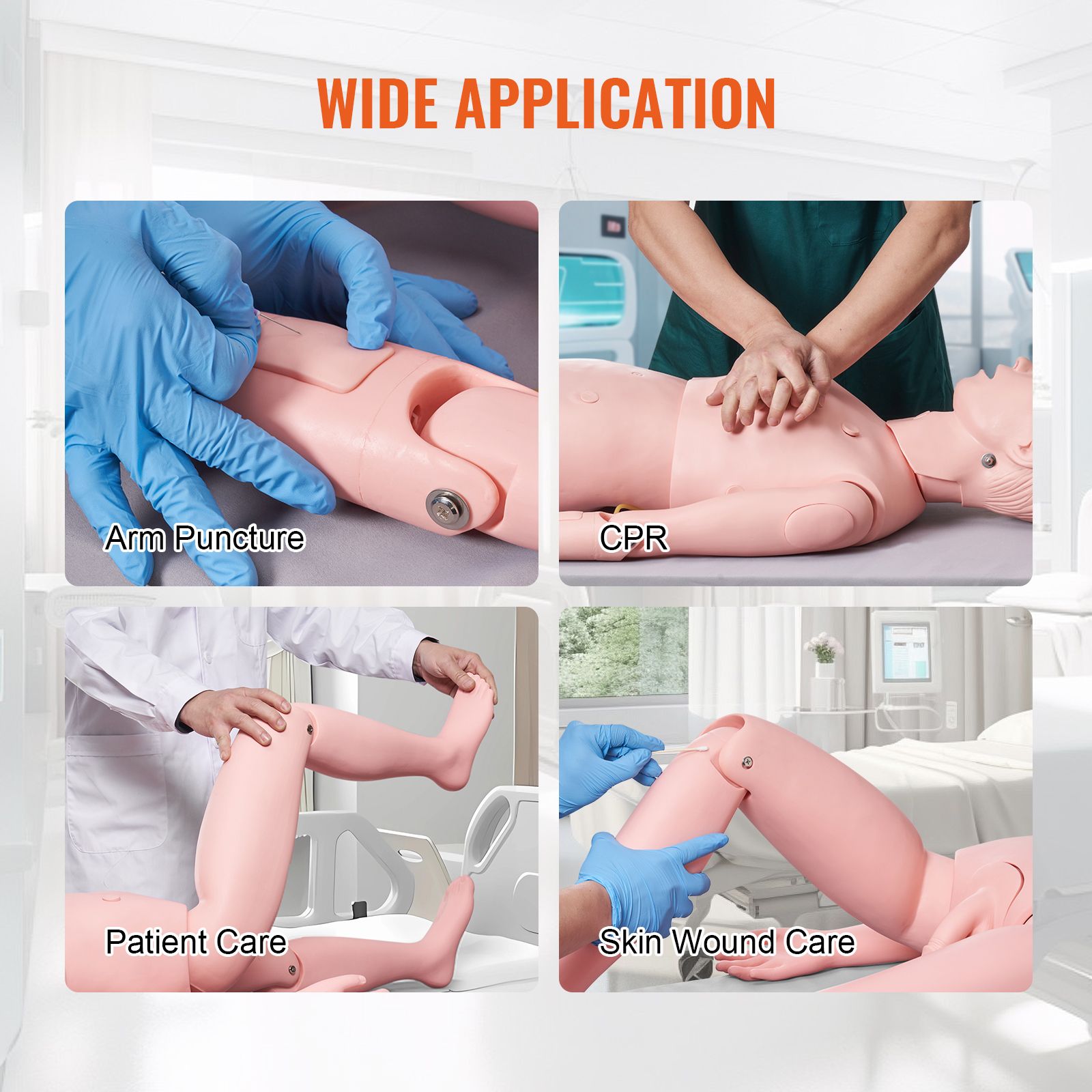 Nursing Training Manikin, Male Life Size Demonstration Human Manikin for Nursing Training, Multifunctional Education Teaching Model Supplies, PVC Anatomical โ image 6