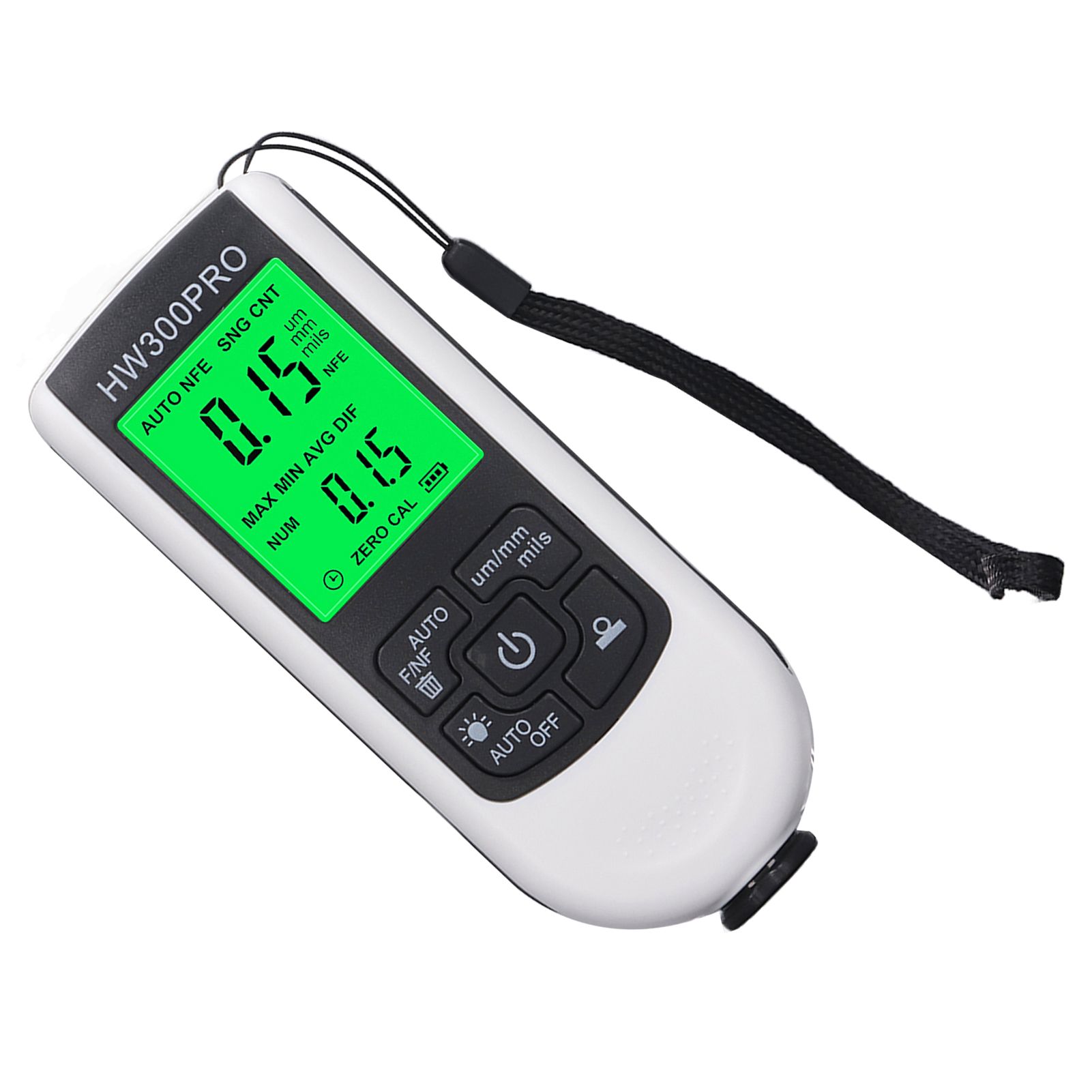 Coating Thickness Gauge High Accuracy Paint Depth Gauge Meter Antislip Thickness Meter Gauge White — image 5