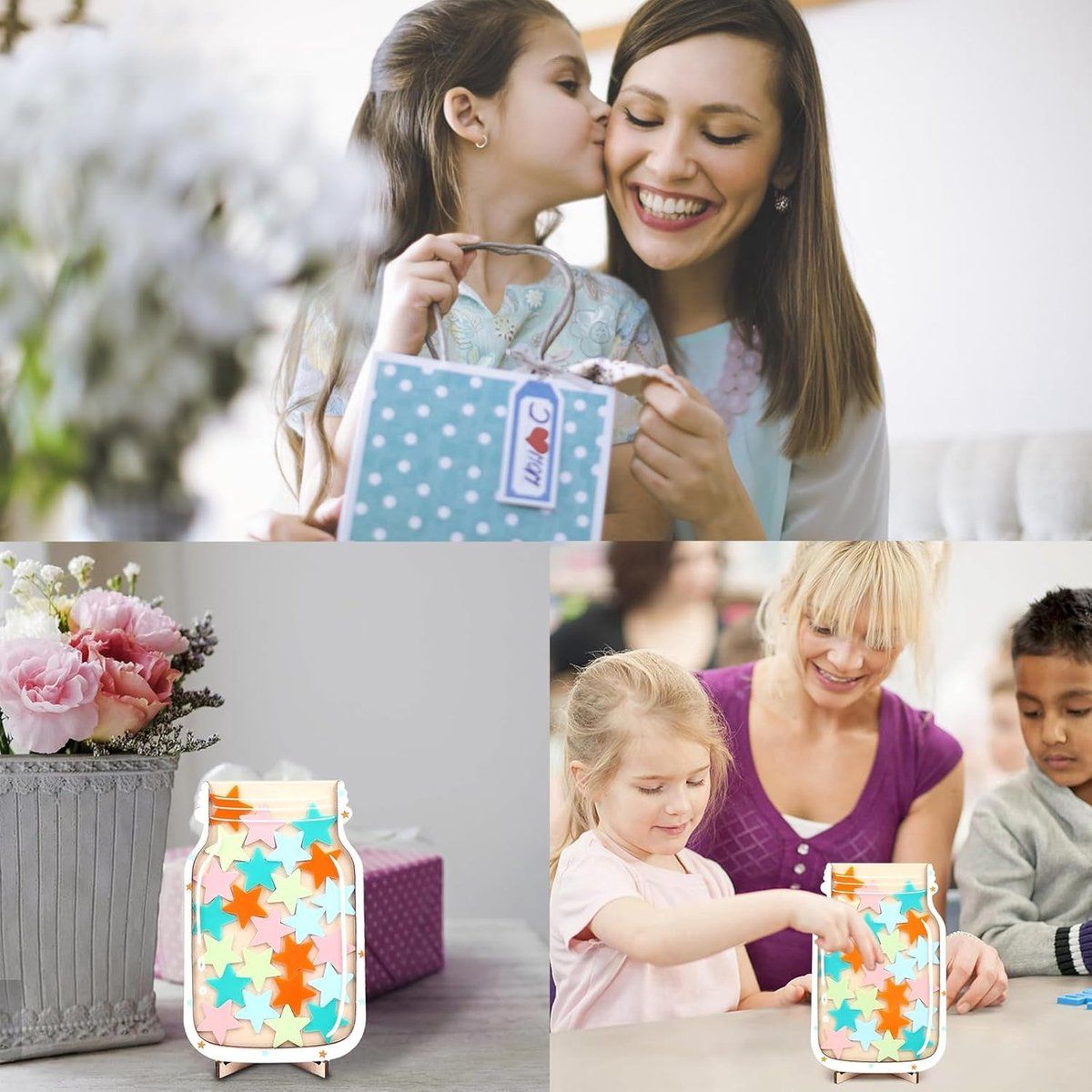 25-Piece Multicolor Star Reward Jar Set for Kids, Reusable Behavior and Achievement Chart — image 3