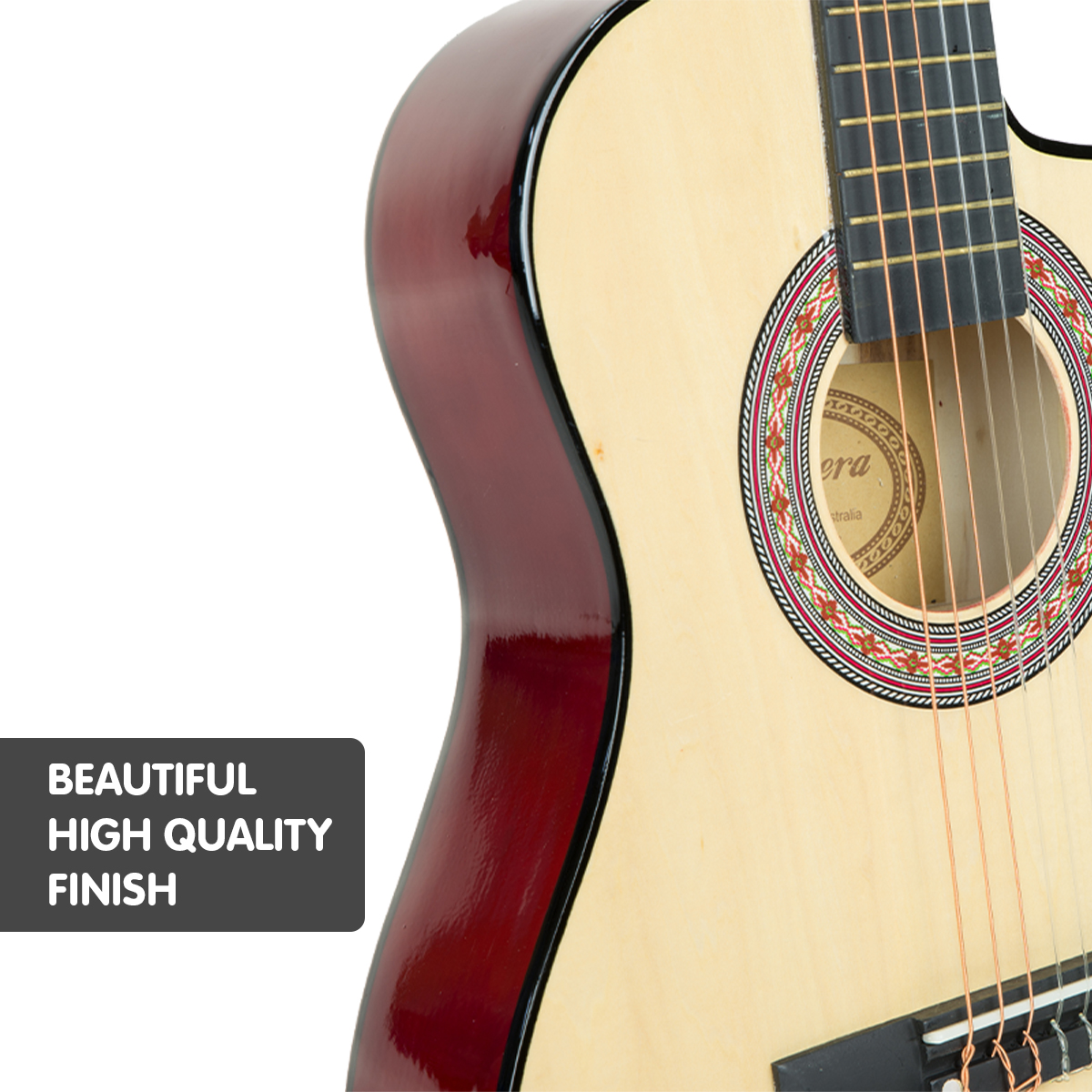Karrera Childrens Acoustic Guitar Kids - Natural — image 3