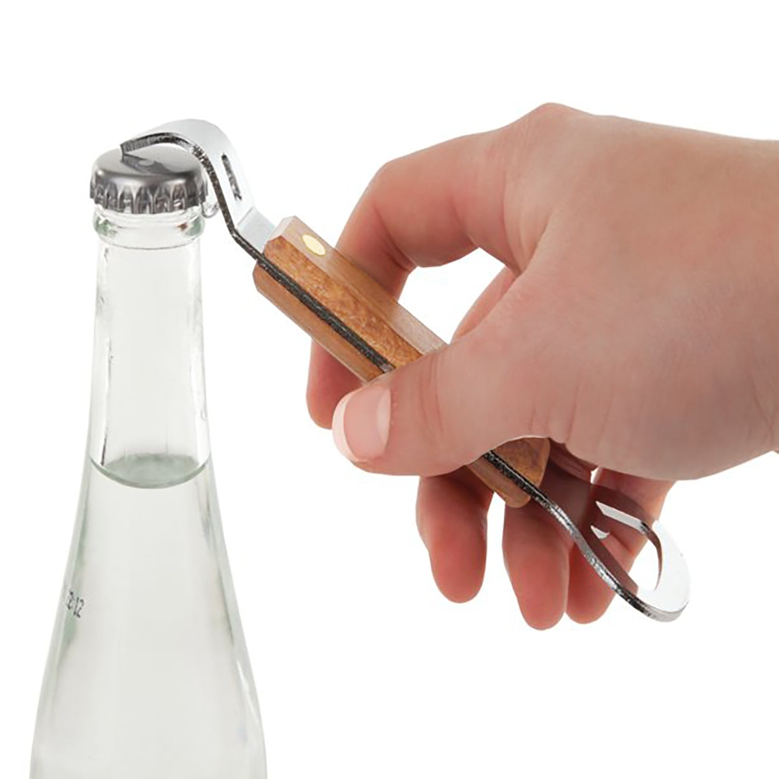 Bottle and Can Openers ! Beer Opener with Wooden Handle Can Openers are Used for Kitchen Miscellaneous Items, Bottle Opener Promotion Include 1Pc Small — image 2