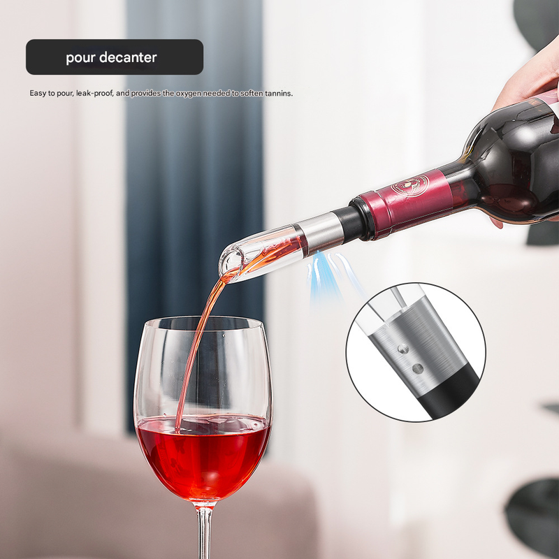 Electric Wine Opener Set 2-in-1 Rechargeable Automatic Corkscrew with Vacuum Seal Base Aerator Foil Cutter Professional Barware Australian Home Use — image 4