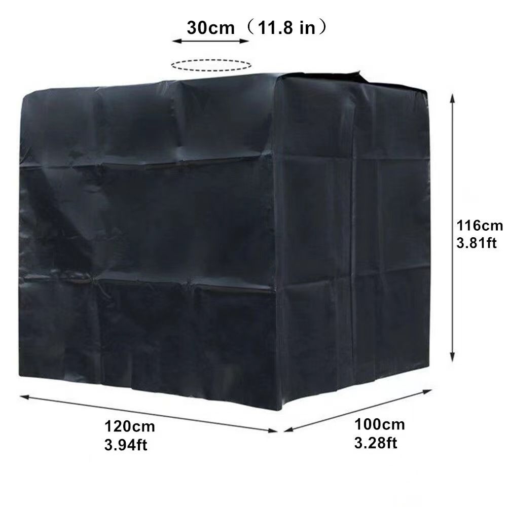 Tote Cover Outdoor Rain Barrel Water Tank for 1000L 420D Protective Cover Sunshade Waterproof Protective Hood — image 3