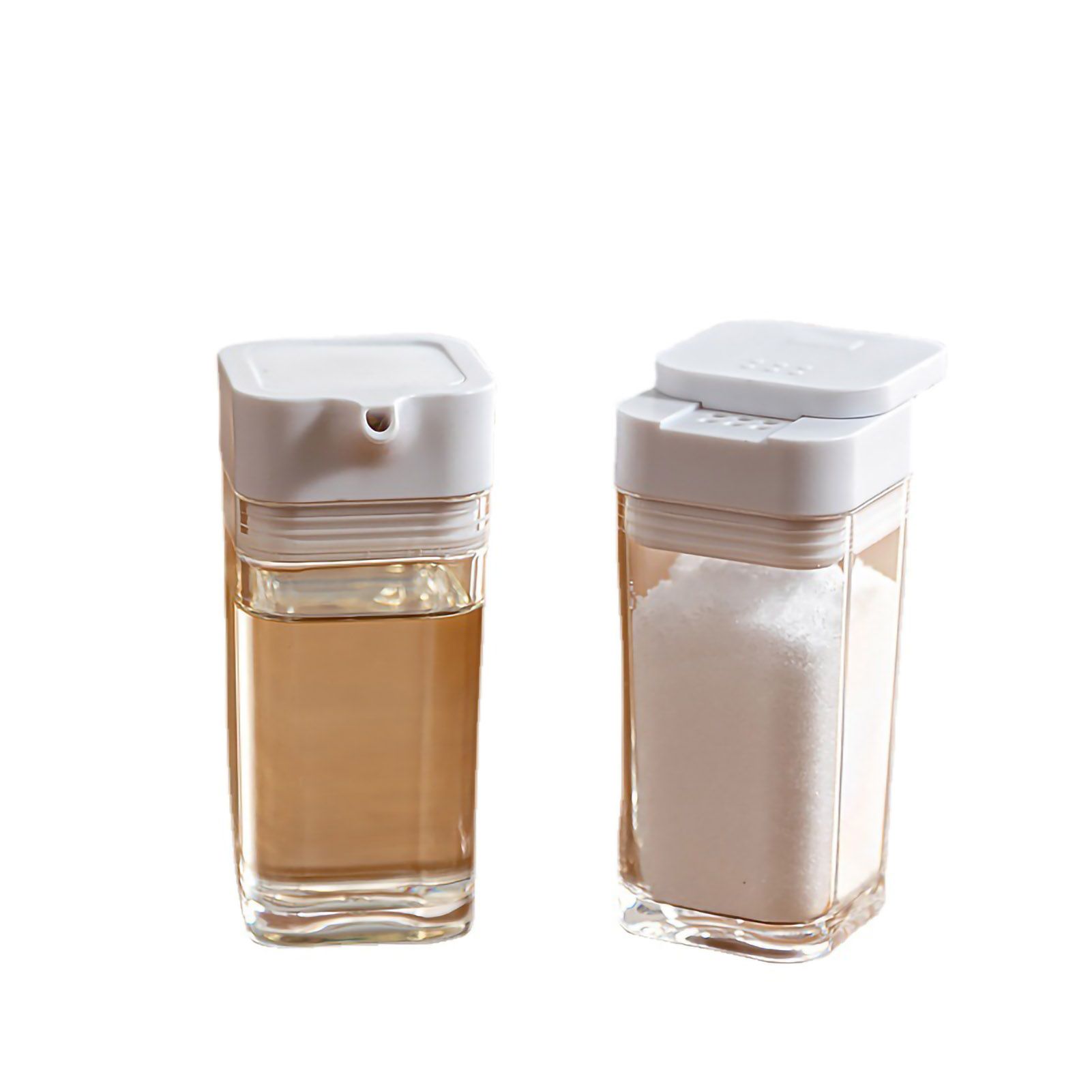 Seasoning Container Compact Portable Transparent Condiment Bottle for Kitchen Home 4 Seasoning Bottle โ image 6