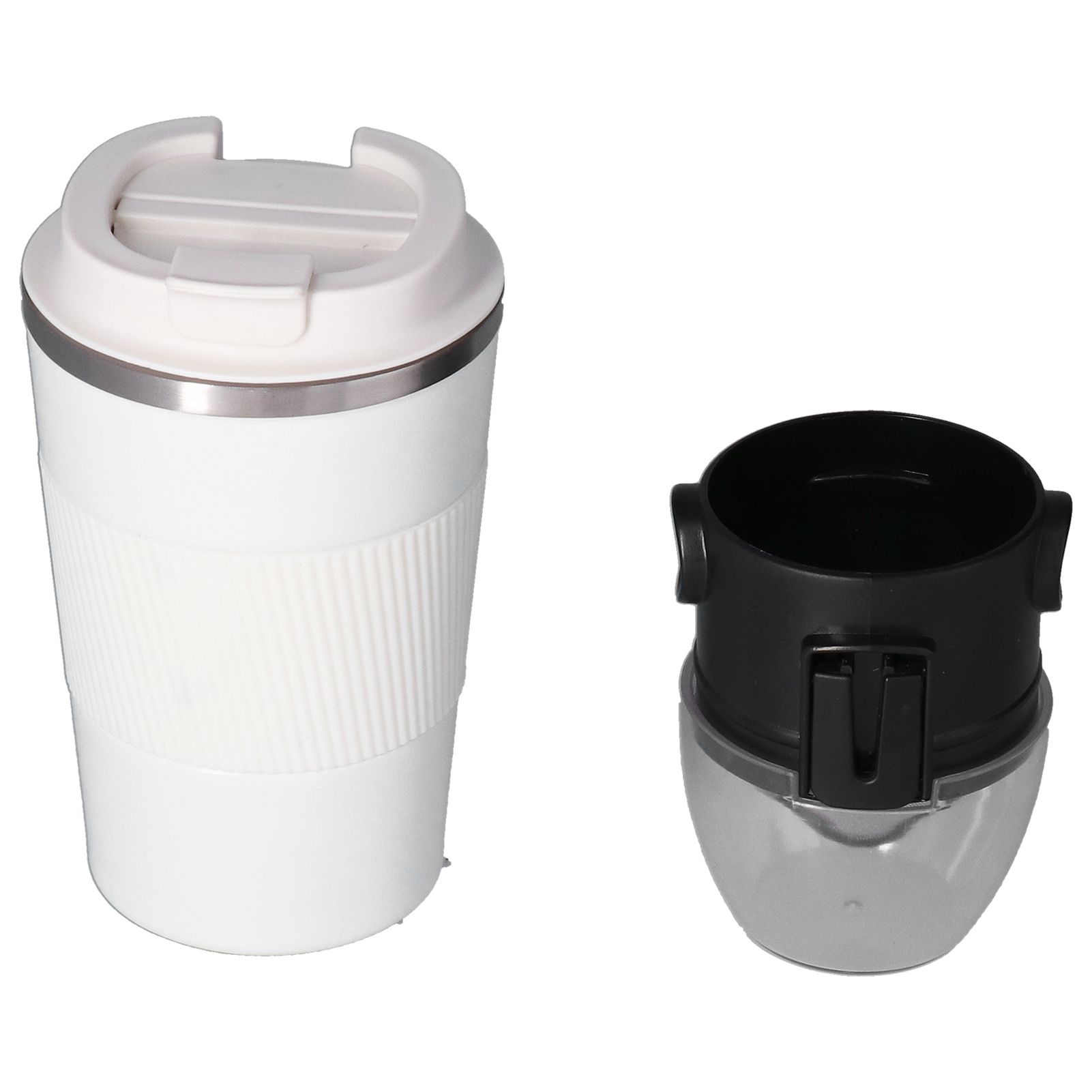 380ML Thermal Travel Mug Insulated Cup Portable Stainless Steel Vacuum Coffee Mug for Outdoor Car(Coffee Cup Filter Container )