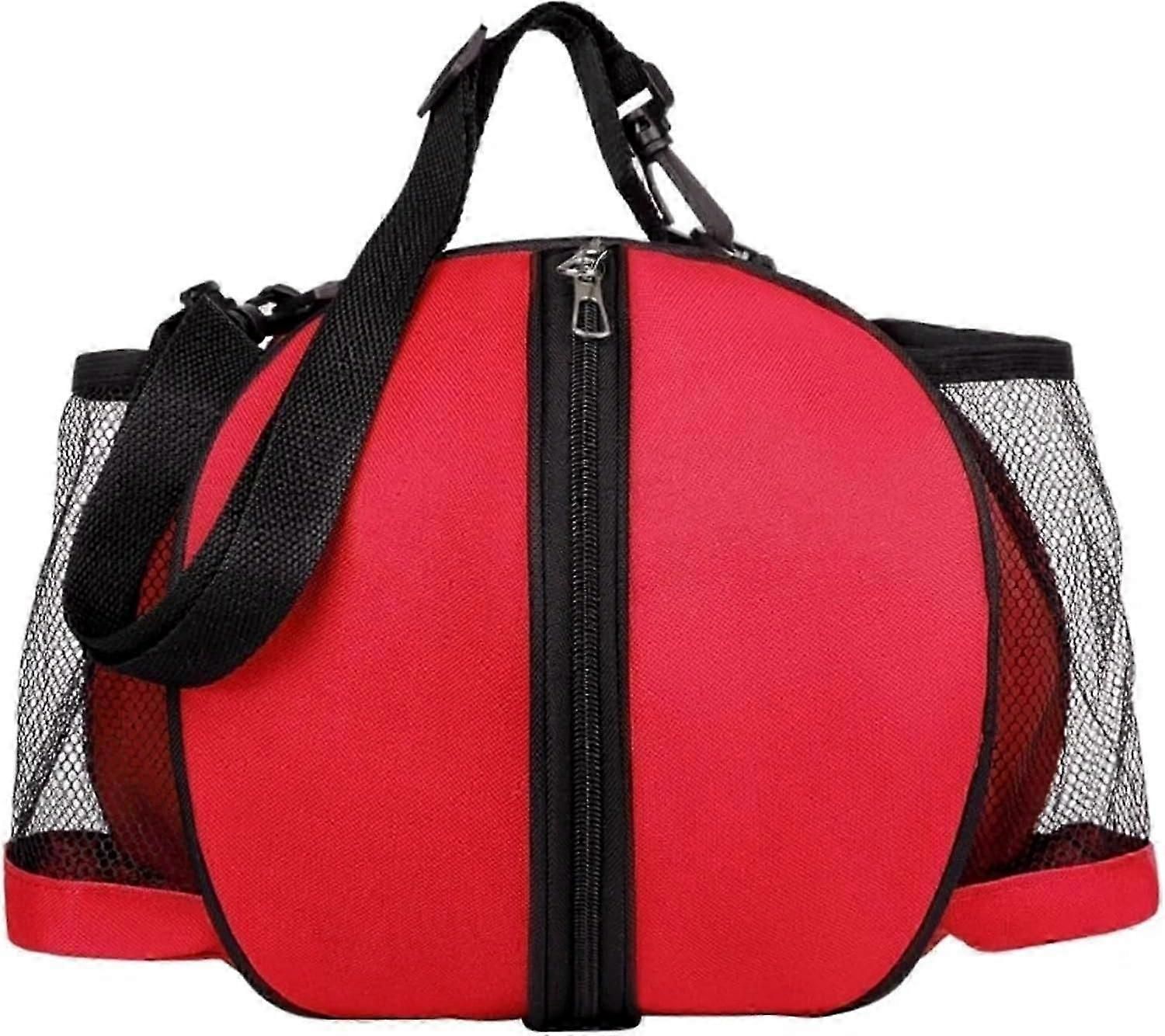 Sports Ball Bag Basketball Soccer Storage Bag Portable Equipment Carry Bag for Team Training Gym Outdoor Activities - Black โ image 3