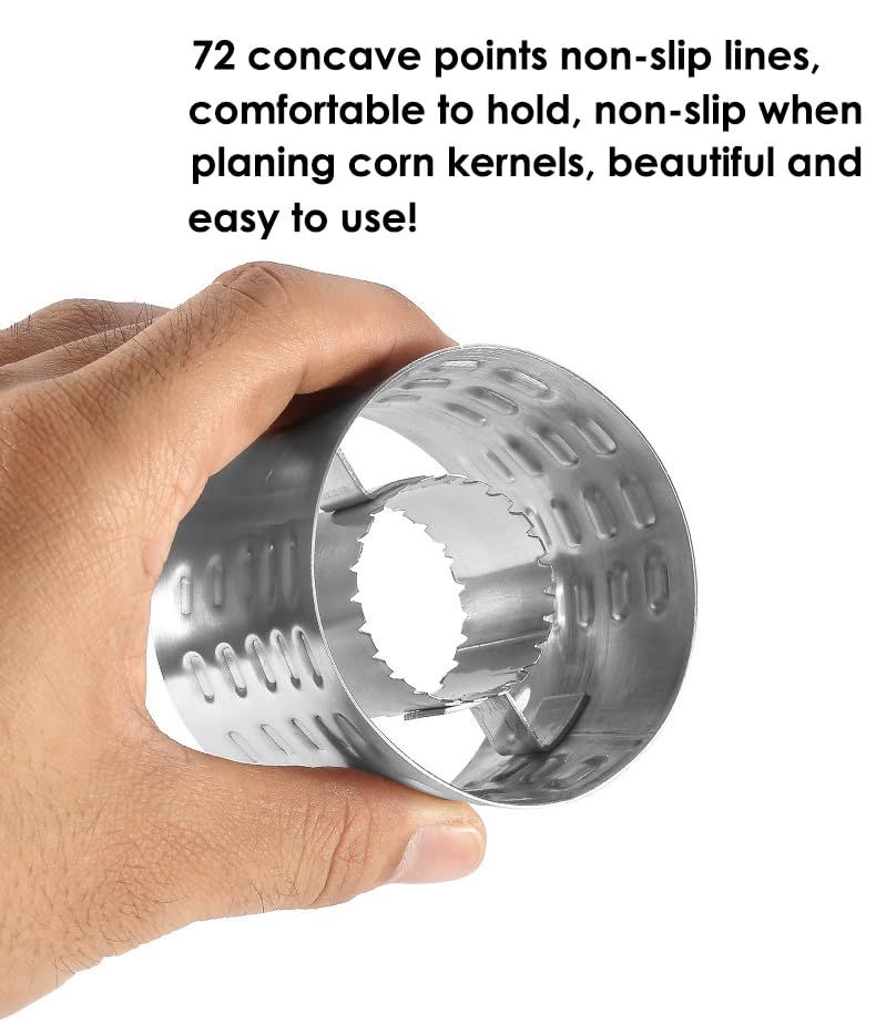 Corn Stripping Tool, Stainless Steel Corn Stripper Kernel Cutter with Grip, Easy to Remove Kernels from Fresh Corn โ image 5