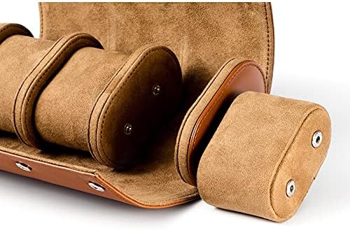Premium Leather Mechanical Watch Storage Box - 3 Slot Dustproof Travel Case for Home Use, Brown โ image 4