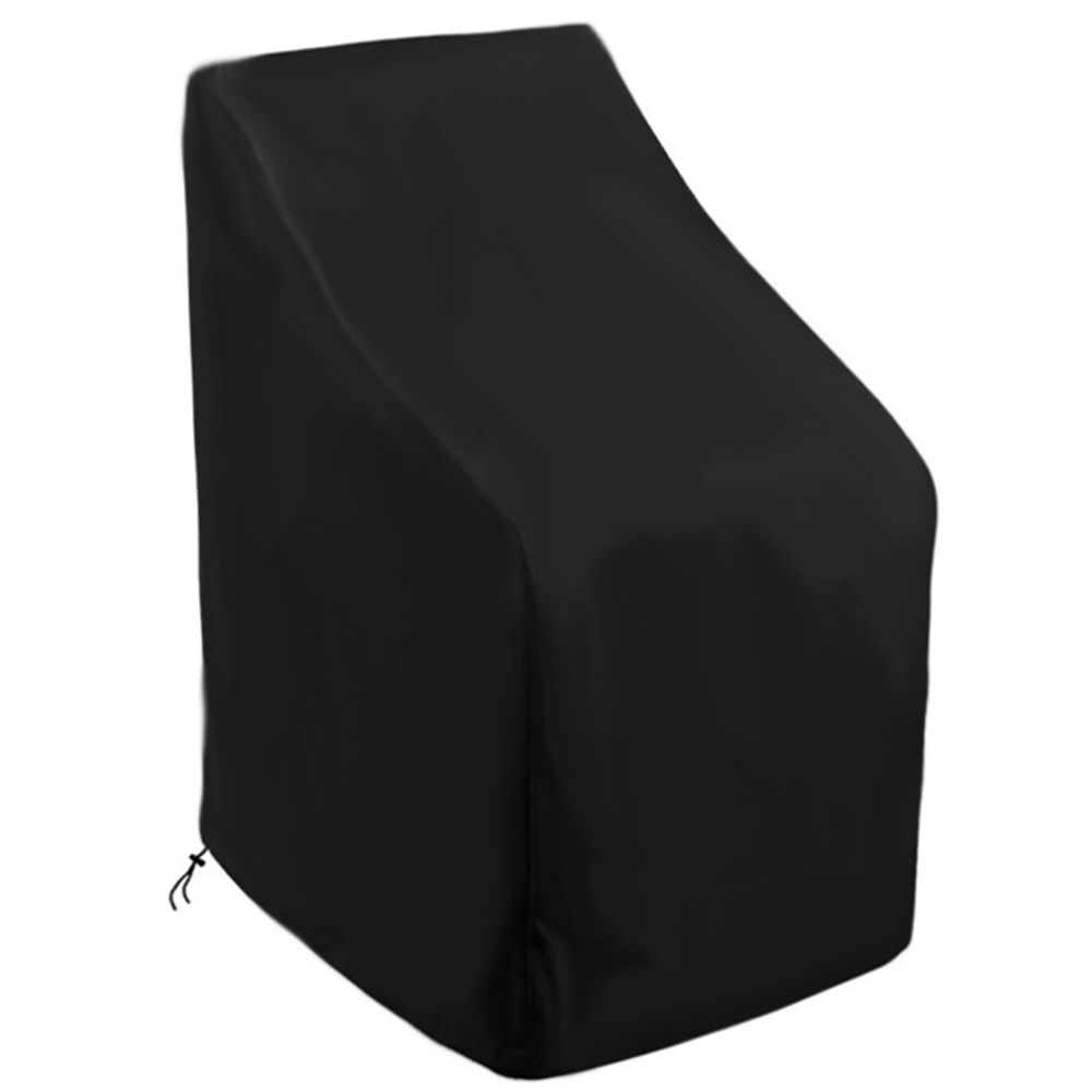 Outdoor Patio Furniture Covers Stacked Chairs, Lounge Chair Covers Outdoor Stack Chairs for All Weather Protection, Black, 65*65*120cm