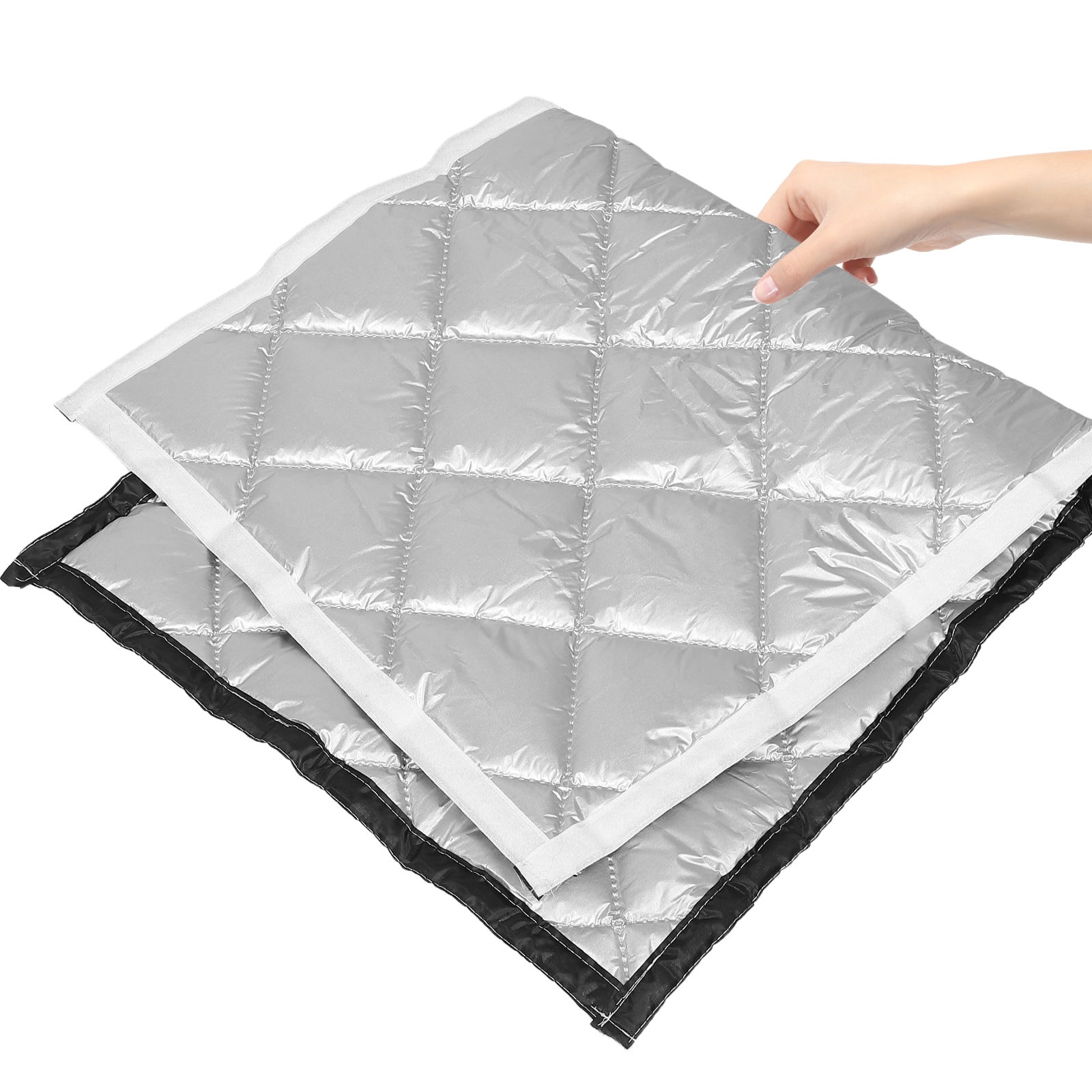 Thermal Insulated Soundproof Curtains Silver Oxford Cloth Noise Cancelling for Home Theater 1Pack — image 5