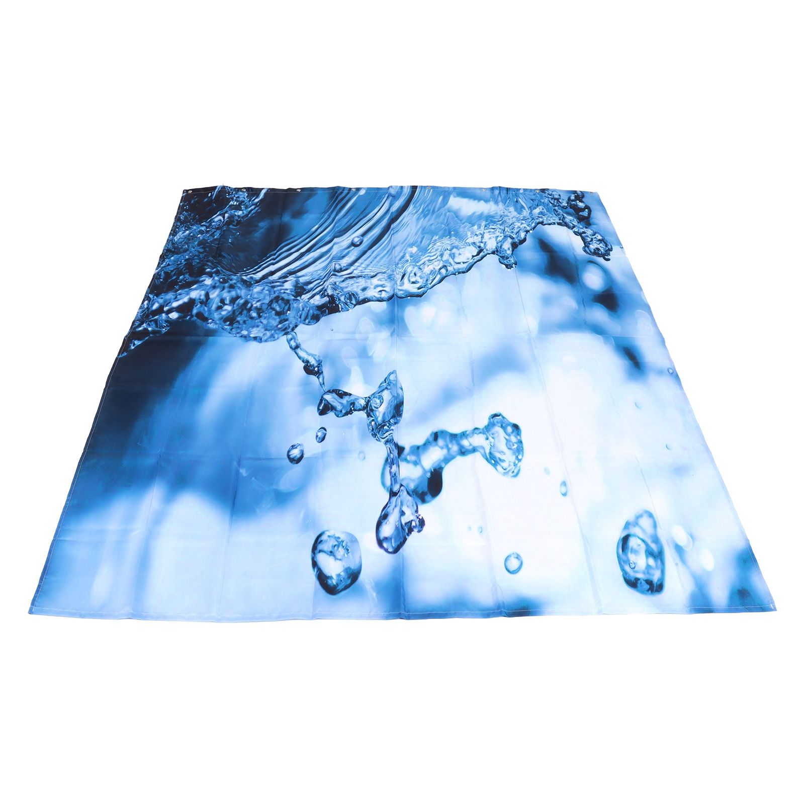 Shower Curtain Set Waterproof Hanging Bath Curtain with Rings Bathroom Accessory150x180cm — image 4