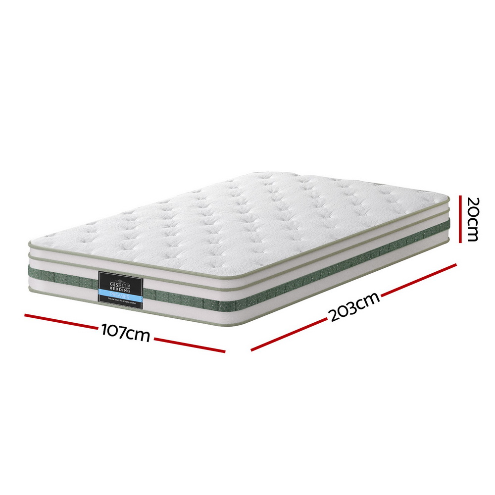 20cm Giselle Mattress King Single Green Tea Mattresses โ image 3