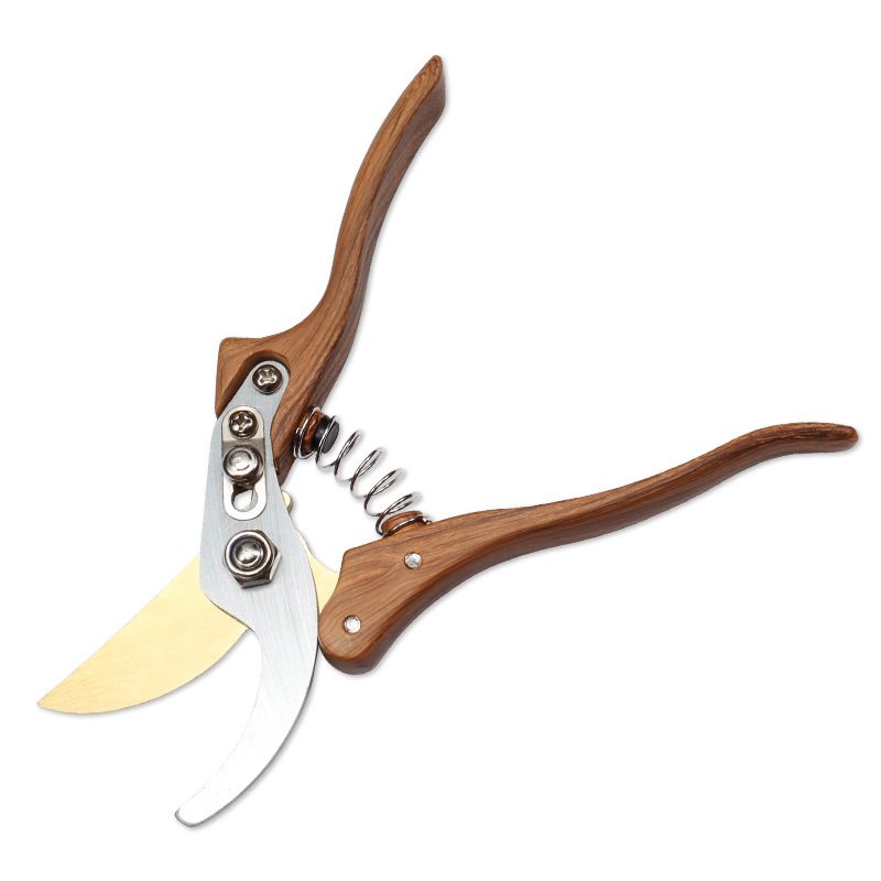 Gardening, Flower scissors Florist clippers, Hand Held Pruners for Gardening Heavy Duty, Pruning shears for garden (Wood grain) — image 2