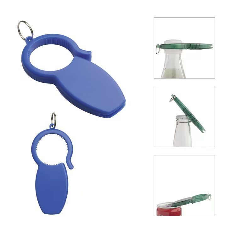 Can Opener Keychain Bottle Opener 3-in-1 Portable Multifunctional Pain-Free Opening for Beer Water Soda Small 4pcs β image 2