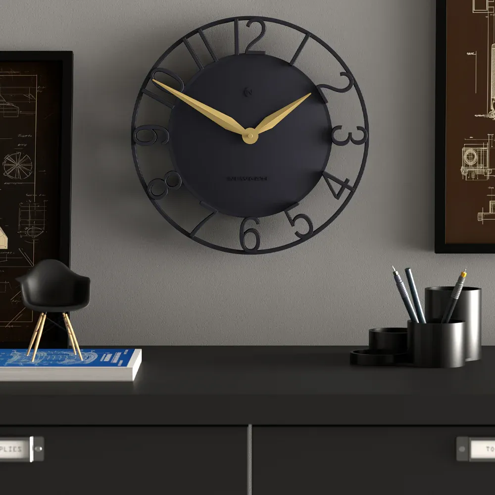 Newgate Time Traveller Wall Clock-Petrol Blue — image 2