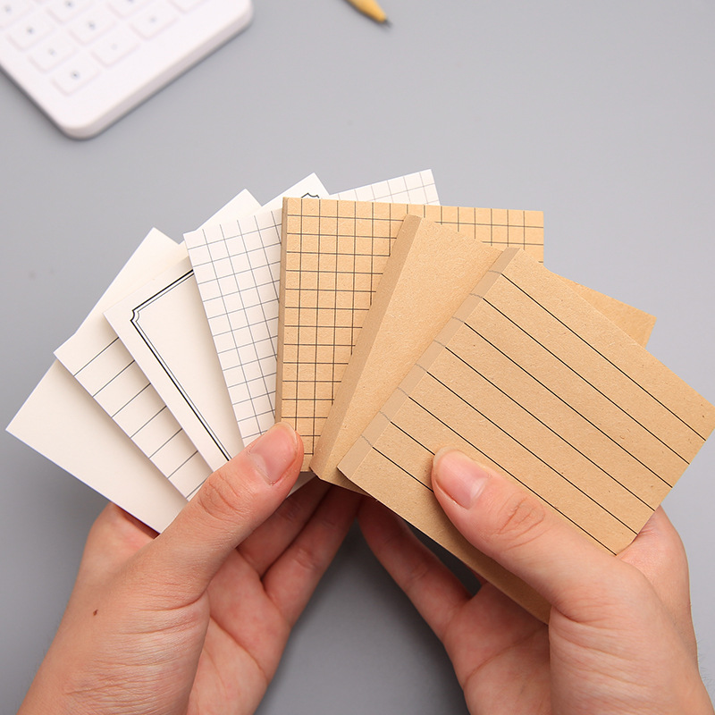 Sticky notes - Memo pad - Notepads - Bullet journal accessories - School supplies - Office supplies - Kraft paper - Notepads - Aesthetic stationery - Scrapbook
