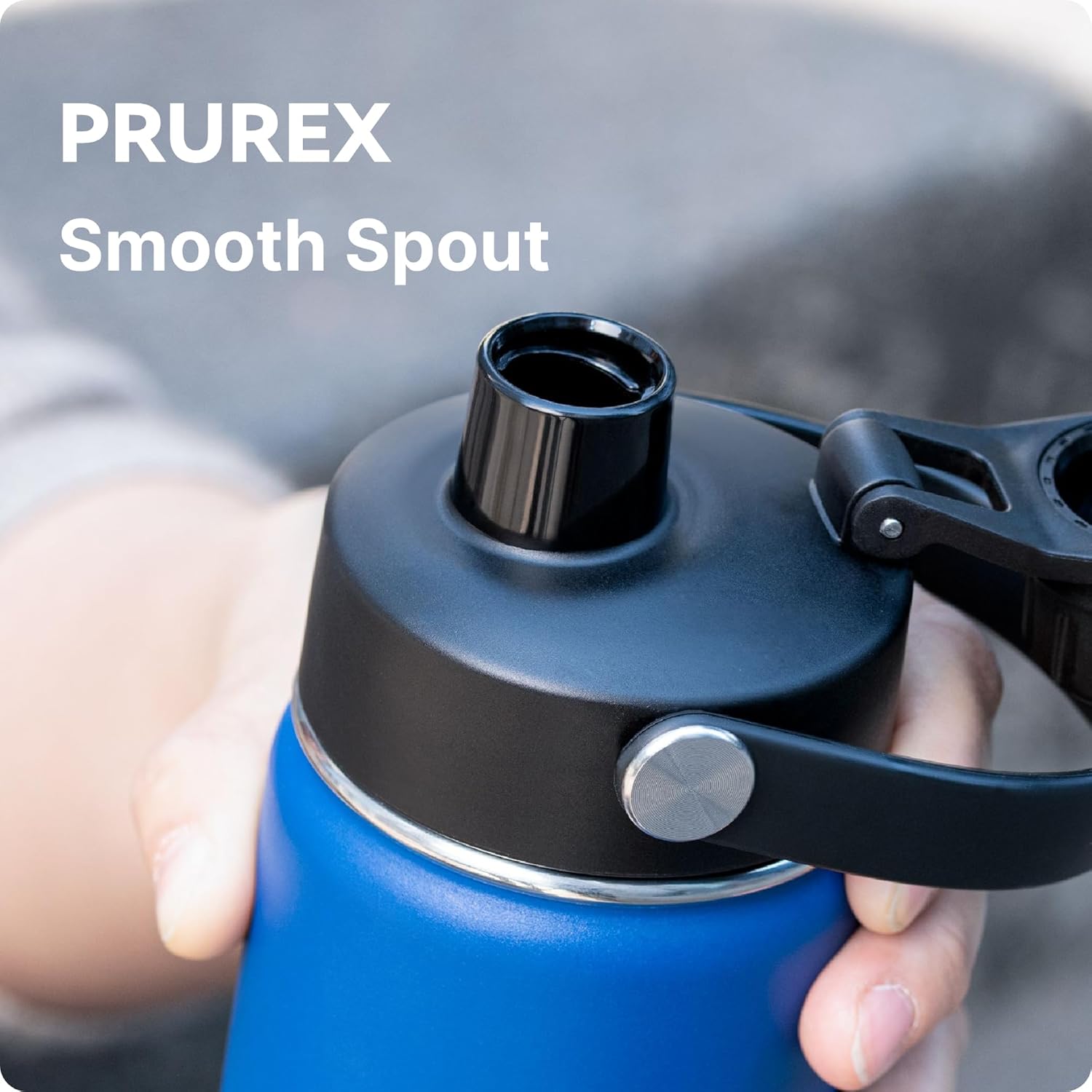 Replacement Spout Lid for Takeya Wide Mouth 18, 22, 24, 32, 40, 64oz, Water Bottle Lid with Carry Handle - Ideal for Gym & Sport — image 3