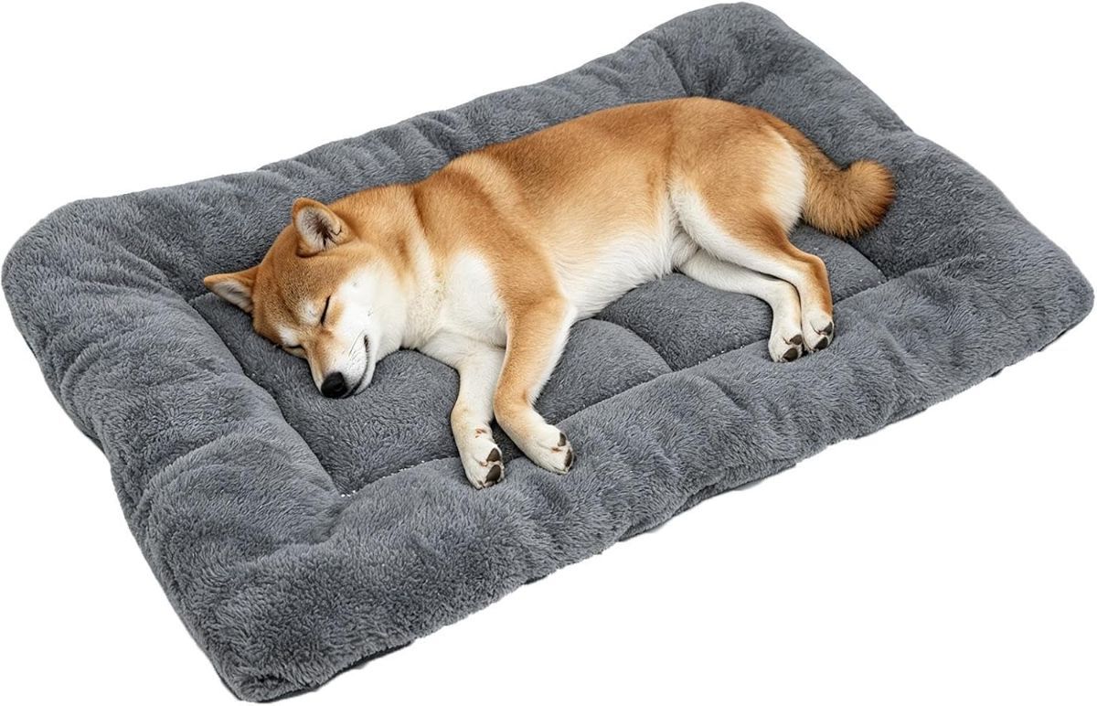 Pet Bed Mat Soft Fleece Pet Bed Dog And Cat Cushion Quilted Pet Bed - Gray - Size 30cm*45cm