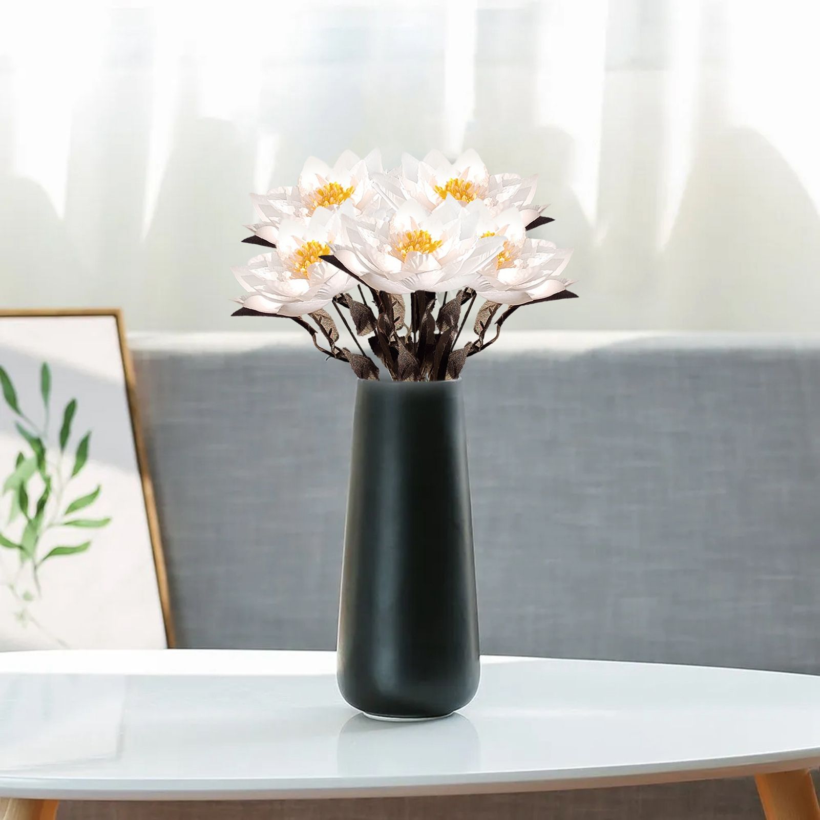 Artificial Lotus Fake Flower Bedroom Decoration Multifunctional Weddings Flower Decoration — image 4