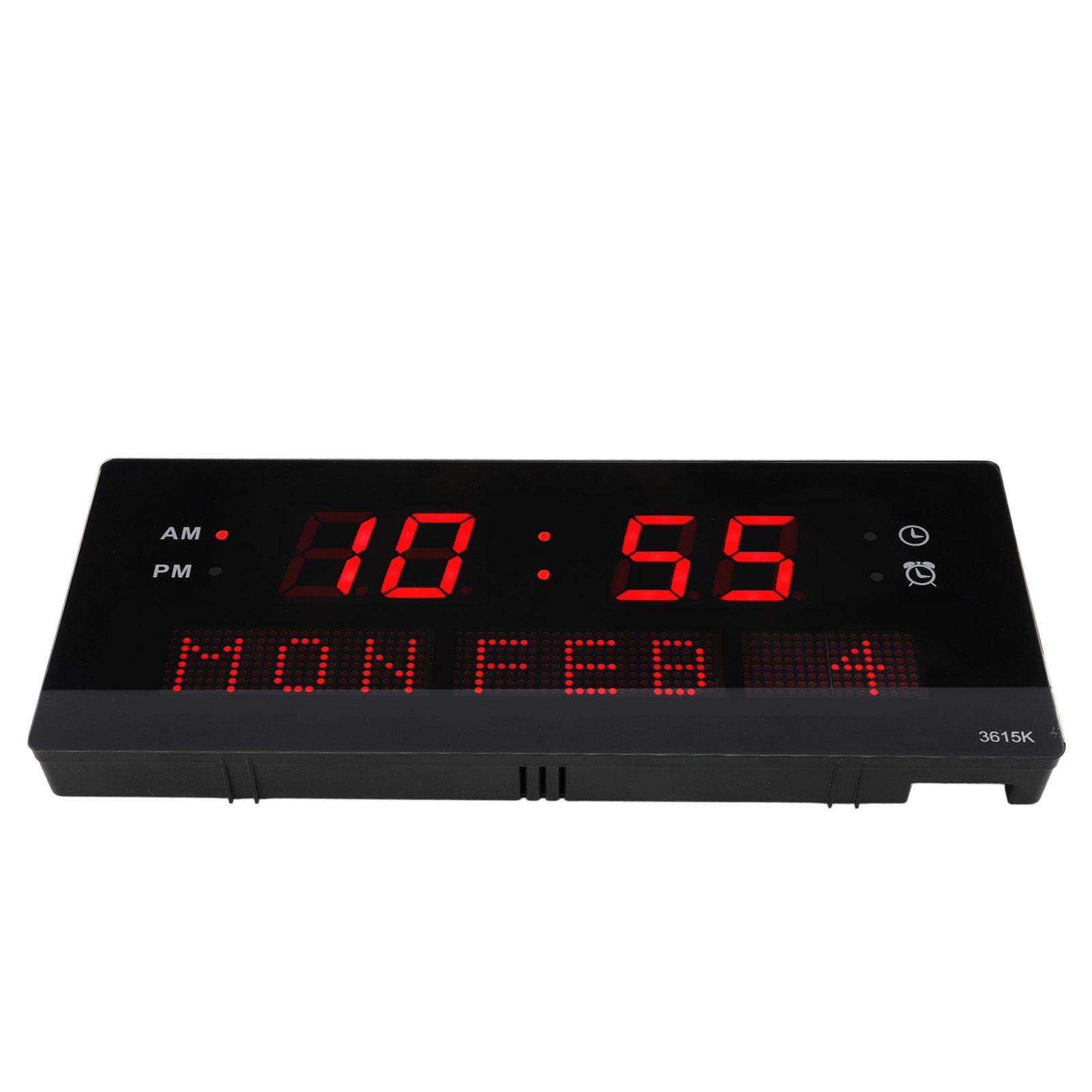 LED Wall Clock Decorative Black Frame Elegant Style Hanging Holes Digital Display Electric Desk Clock 100 to 240V AU Plug โ image 2