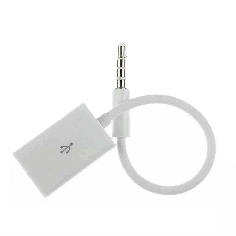 Male Cable Plug Aux Jack 3.5Mm Audio To Usb 2.0 Female Converter Cord Play Mp3 — image 2
