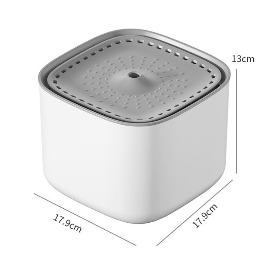 3L Pet Water Fountain - Automatic Circulating Cat Dog Water Dispenser with Filter - USB Powered Silent Pump - Luxe White with Gold Trim โ image 4