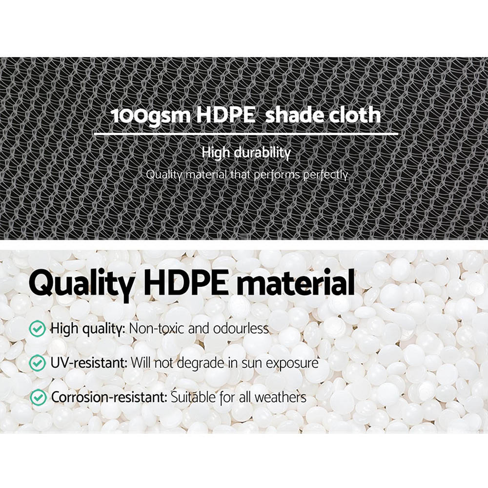 Instahut 50% Shade Cloth 3.66x30m Shadecloth Wide Heavy Duty White โ image 5