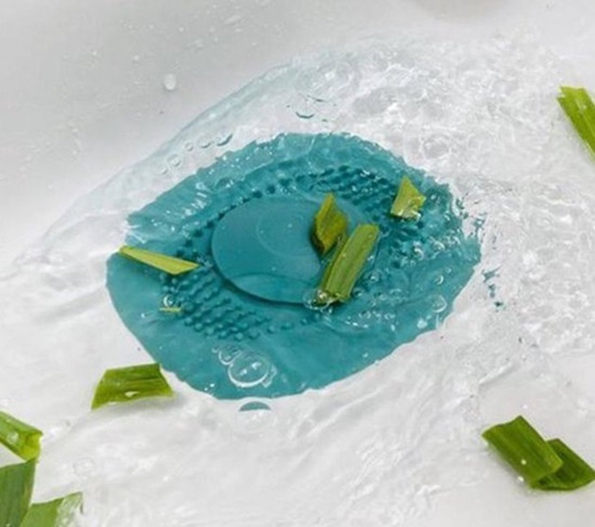 2x Luxury Shower Drain | Drain Plug | Drain | Shower Tray | Hair Stopper | Silicone | Blue — image 4