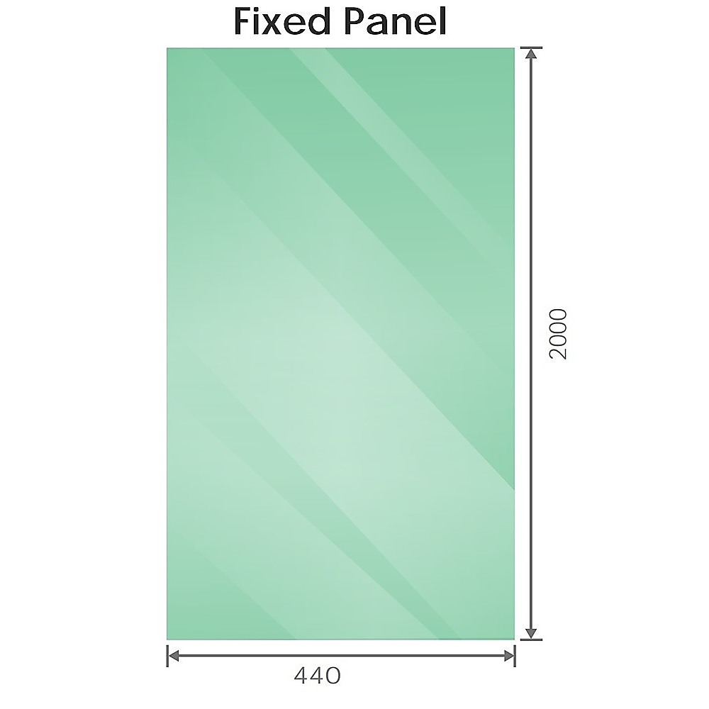 90cm Frameless Diamond Shower Screen – White F-Brackets with SS Hinges & Square Knob Handle — image 4