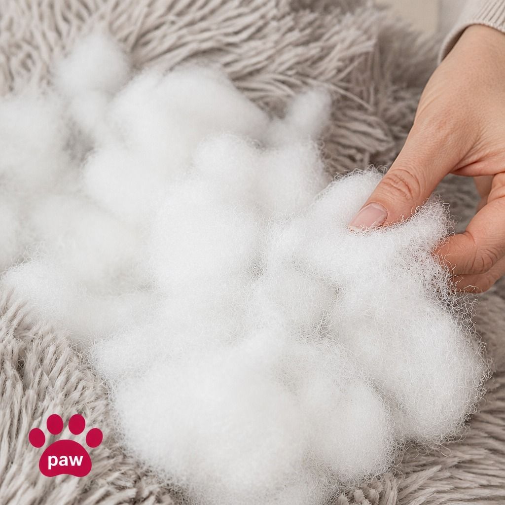Dog Cat Pet Calming Bed Warm Soft Plush Round Nest Comfy Sleeping Cave 120cm — image 6