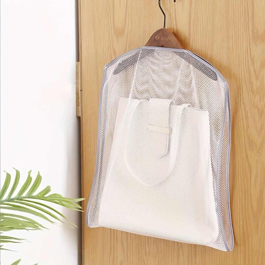 2Pcs Multi-Purpose Laundry Drying Net, Breathable Mesh Hanging Organizer for Pillow,Breathable Fabric Laundry Organizer, Space Saving Hanging Storage Pouch โ image 2