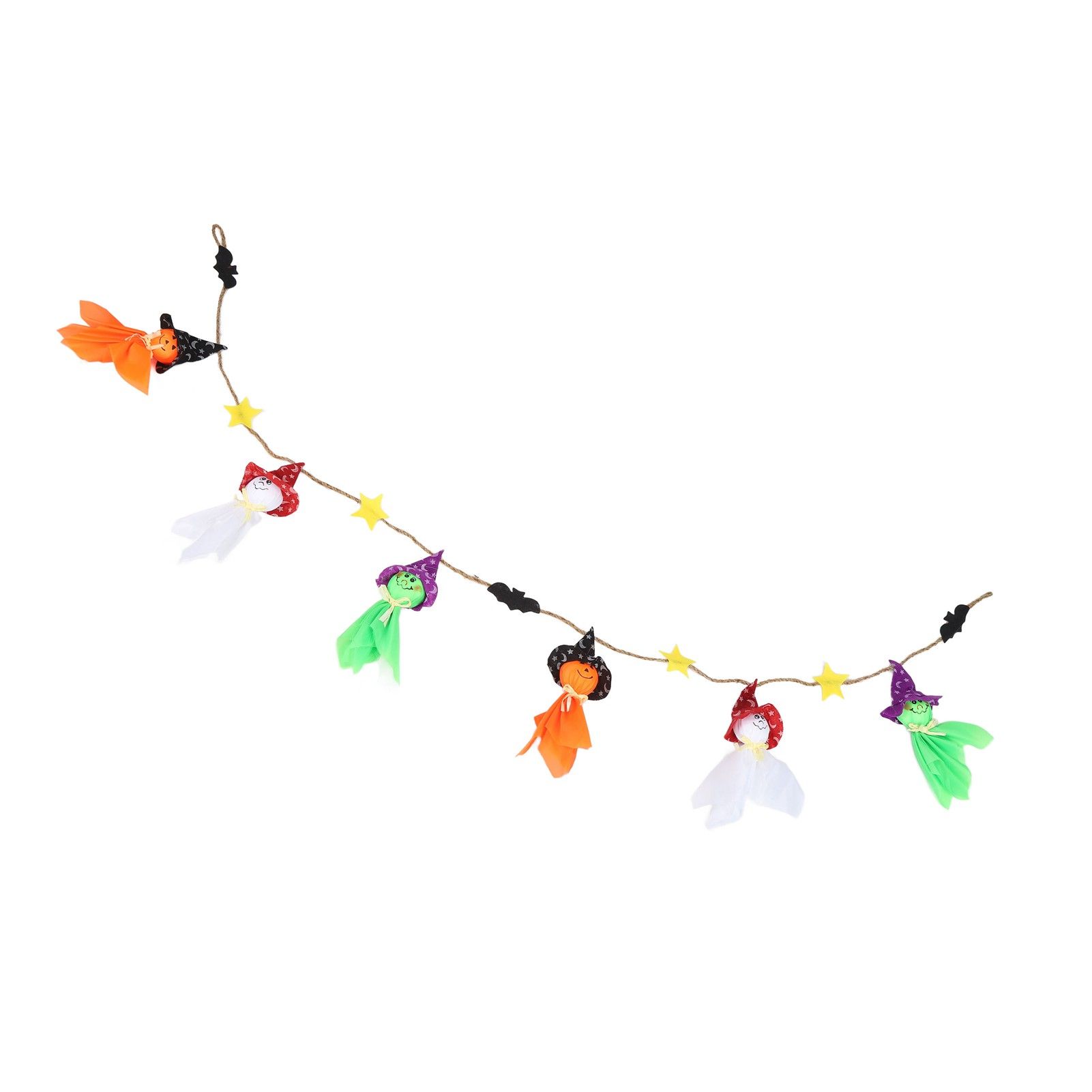Pumpkin Witch Design Hanging Doll Halloween Pendant Ornament for Costume Party Bar DecorWithout Jingle Bell — image 5