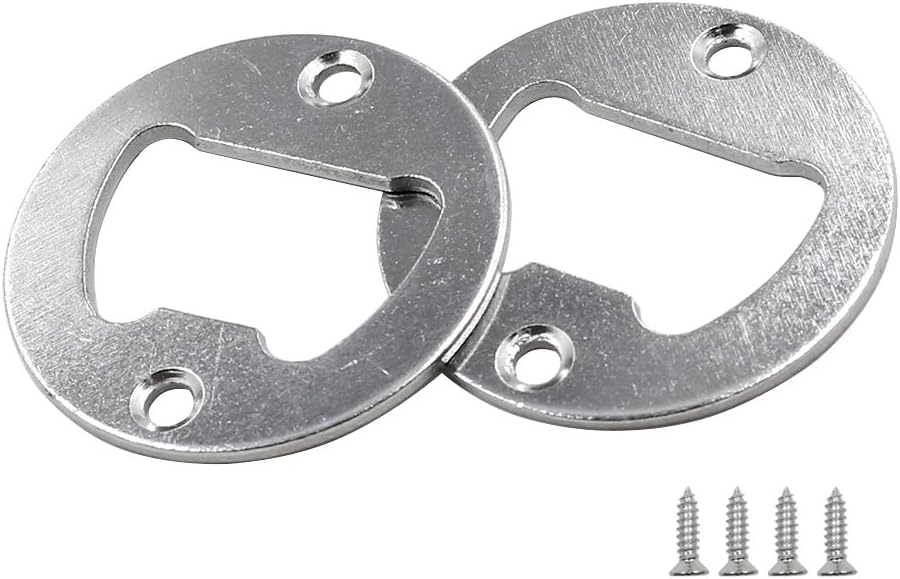 Biaungdo 20PCS 40mm Wall Mounted Bottle Opener Round Bottle Opener Inset with Screws for Beer Cap Coke Bottle โ image 2