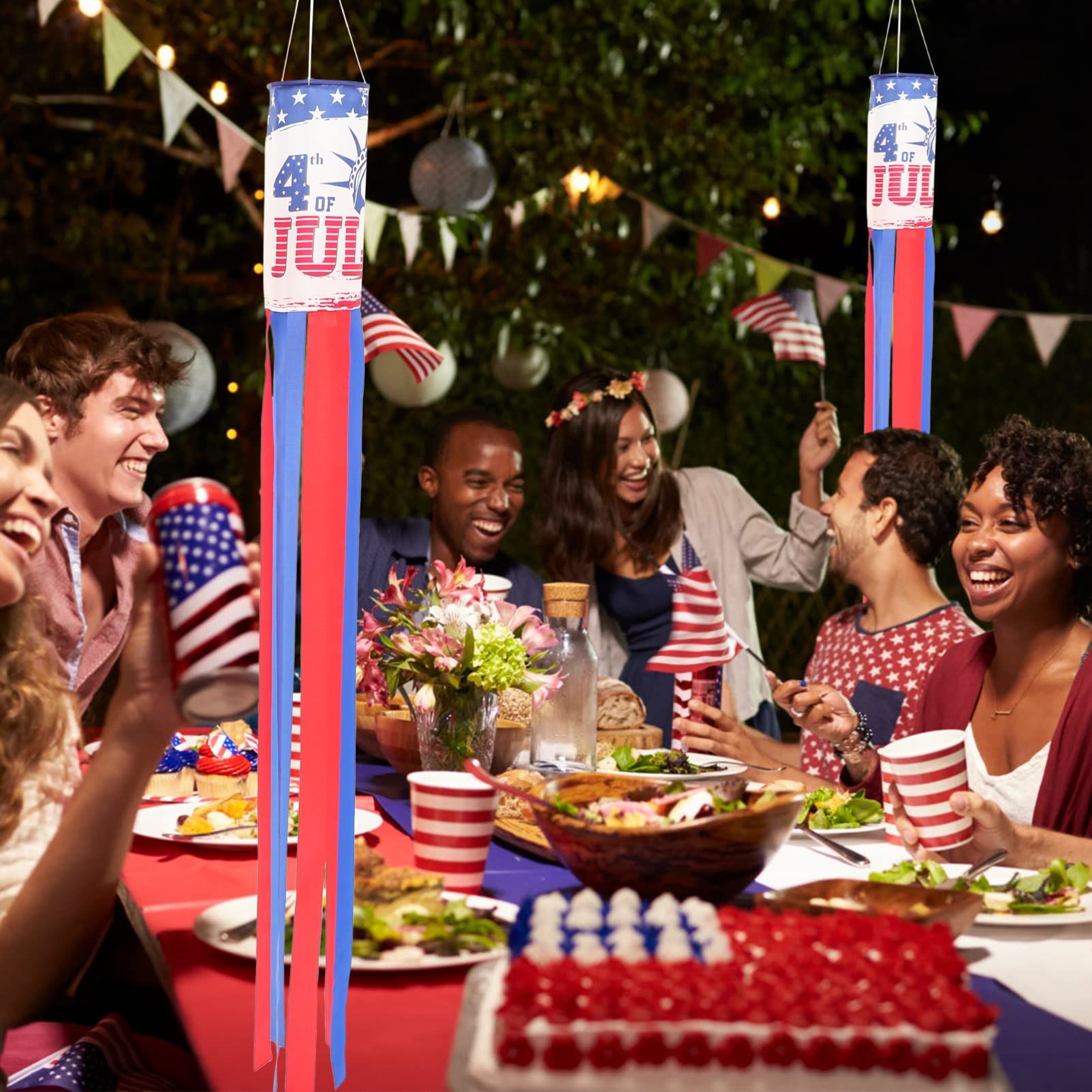 Independence Day Windpipe Flag Th of July Decoration Independence Day Flag Outdoor Decorations Americana Decoration Flag — image 2