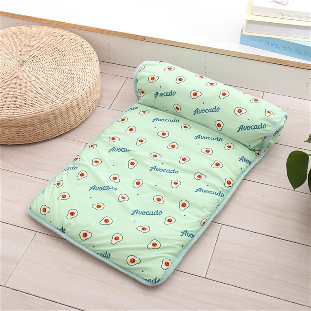 Cats/Dogs Cooling Bed, Cooling Mat for Dogs Cats, Pet Cooling Mat, Ice Silk Summer Pet Cooling Mat with Pillow — image 2