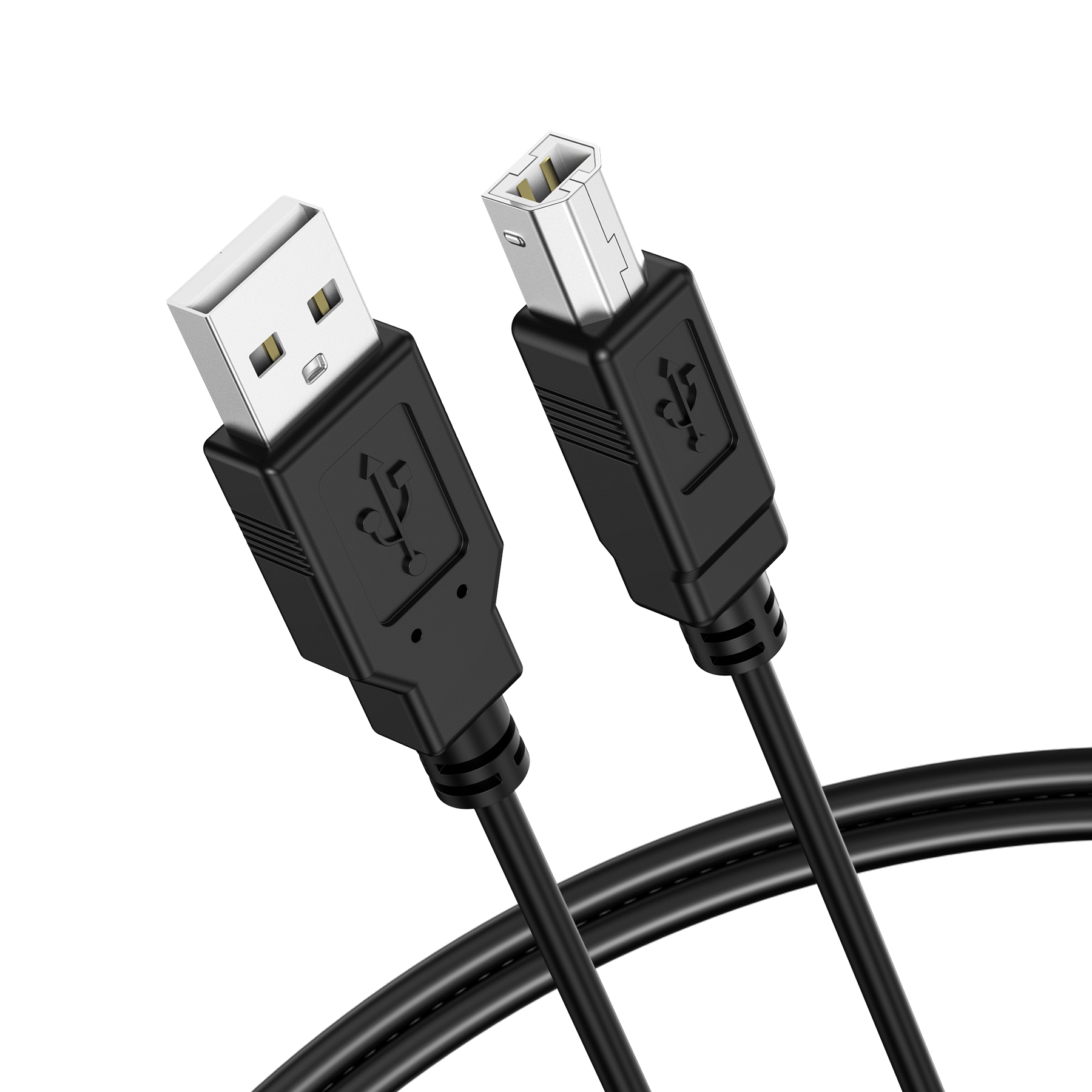 Choetech AB0060-5M USB A to B Printer 5meter Cable Black — image 3